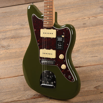 Fender Player Jazzmaster Olive w/Matching Headcap, Pure Vintage '65 Pickups, & Series/Parallel 4-Way