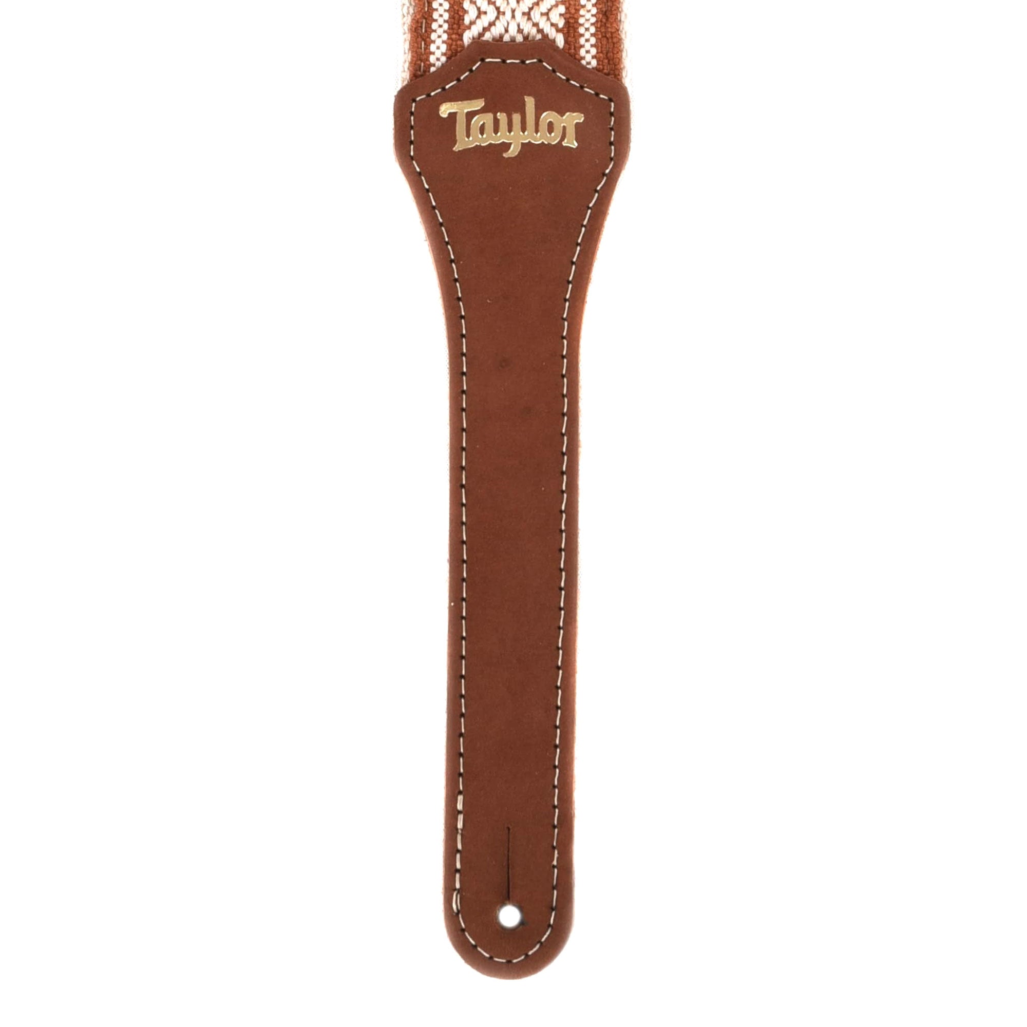 Taylor Strap White/Brown Jacquard Cotton 2