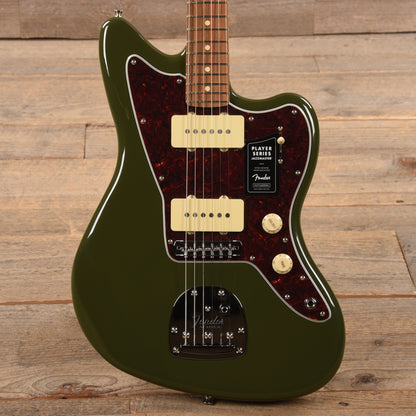 Fender Player Jazzmaster Olive w/Matching Headcap, Pure Vintage '65 Pickups, & Series/Parallel 4-Way