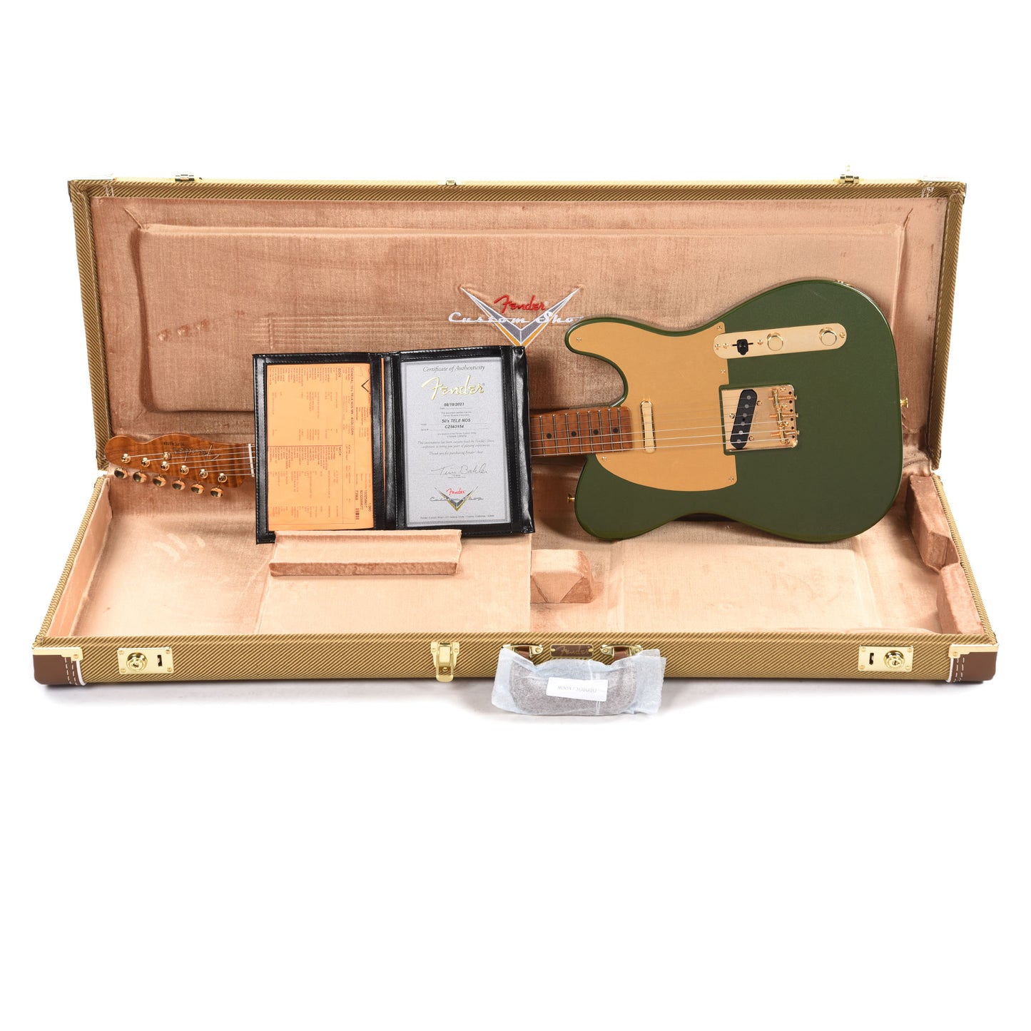 Fender Custom Shop 1950s Telecaster NOS Aged Cadillac Green w/Roasted 3A Flame Neck & Gold Hardware