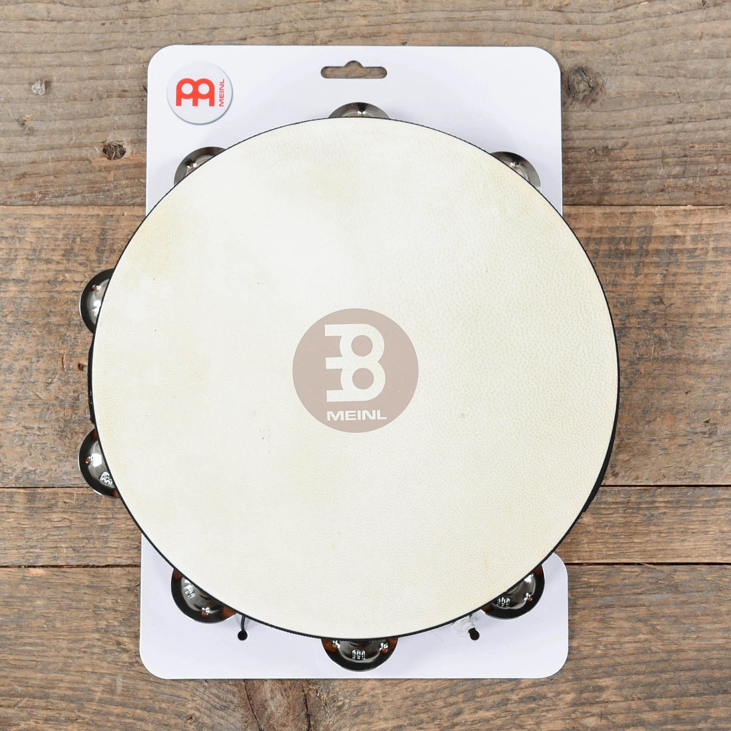 Meinl Headed Wood Tambourine Steel jingles  1 row version Drums and Percussion / Auxiliary Percussion