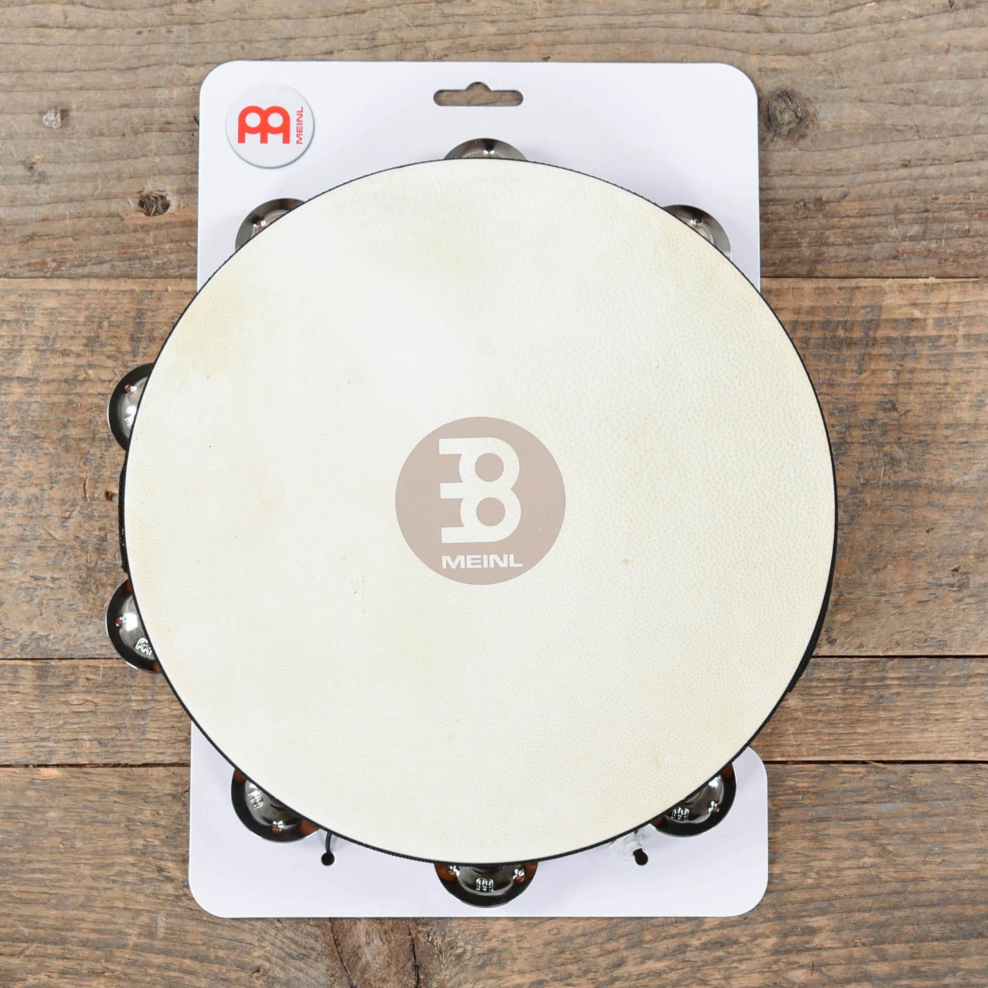 Meinl Headed Wood Tambourine Steel jingles  1 row version Drums and Percussion / Auxiliary Percussion