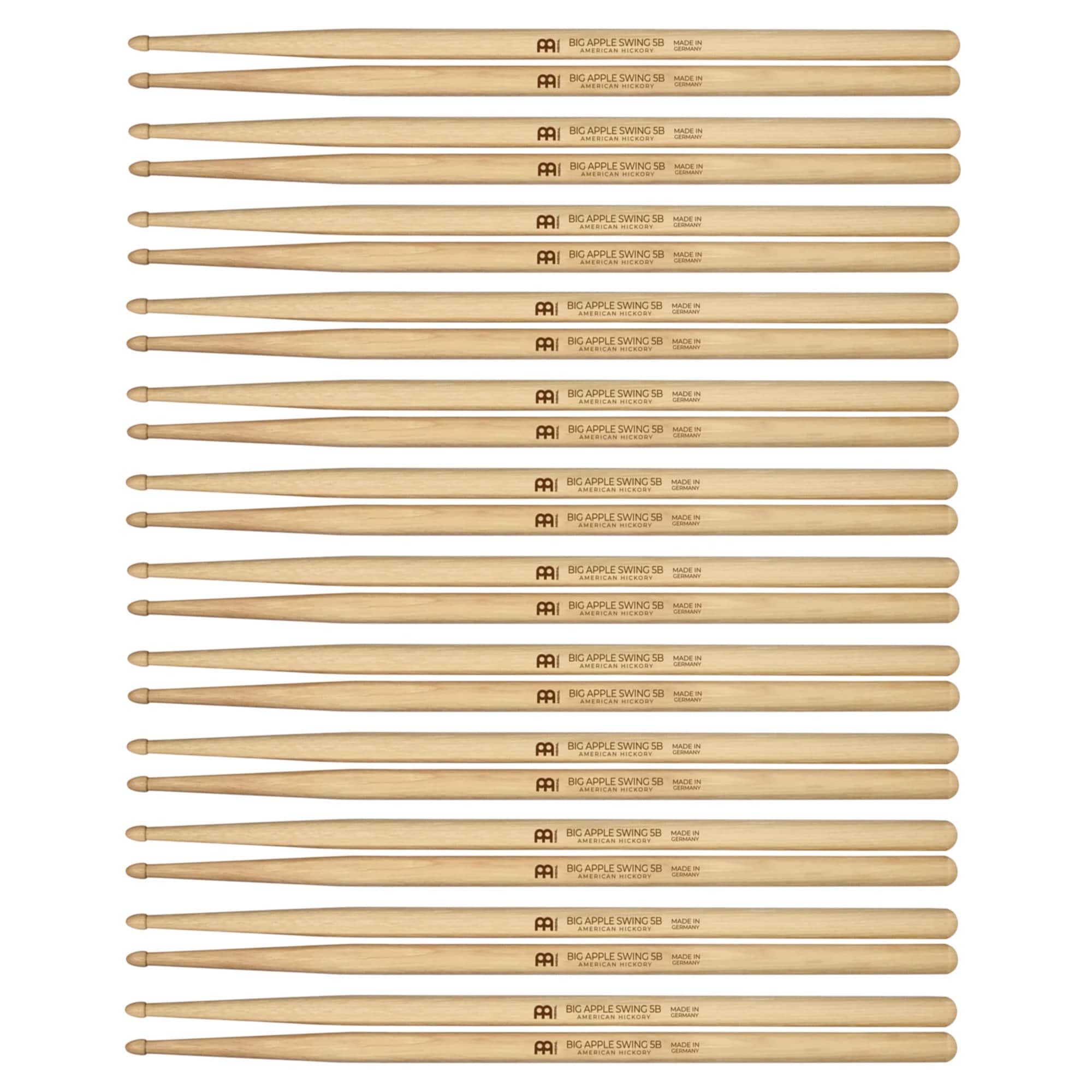 Meinl Big Apple Swing Wood Tip Drum Sticks (12 Pair Bundle) Drums and Percussion / Parts and Accessories / Drum Sticks and Mallets