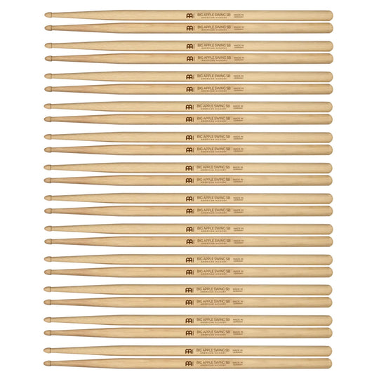 Meinl Big Apple Swing Wood Tip Drum Sticks (12 Pair Bundle) Drums and Percussion / Parts and Accessories / Drum Sticks and Mallets