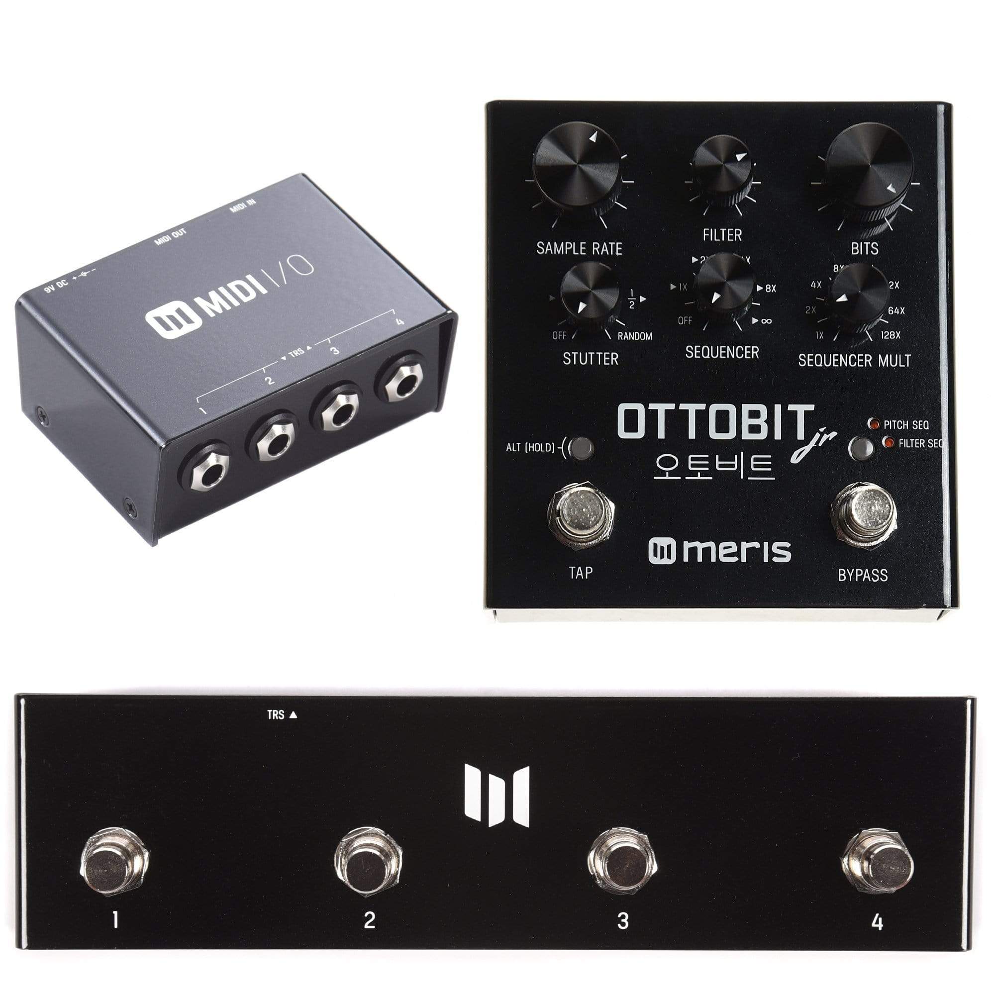 Meris Ottobit Jr. Bitcrusher Pedal with Meris MIDI I/O and Preset