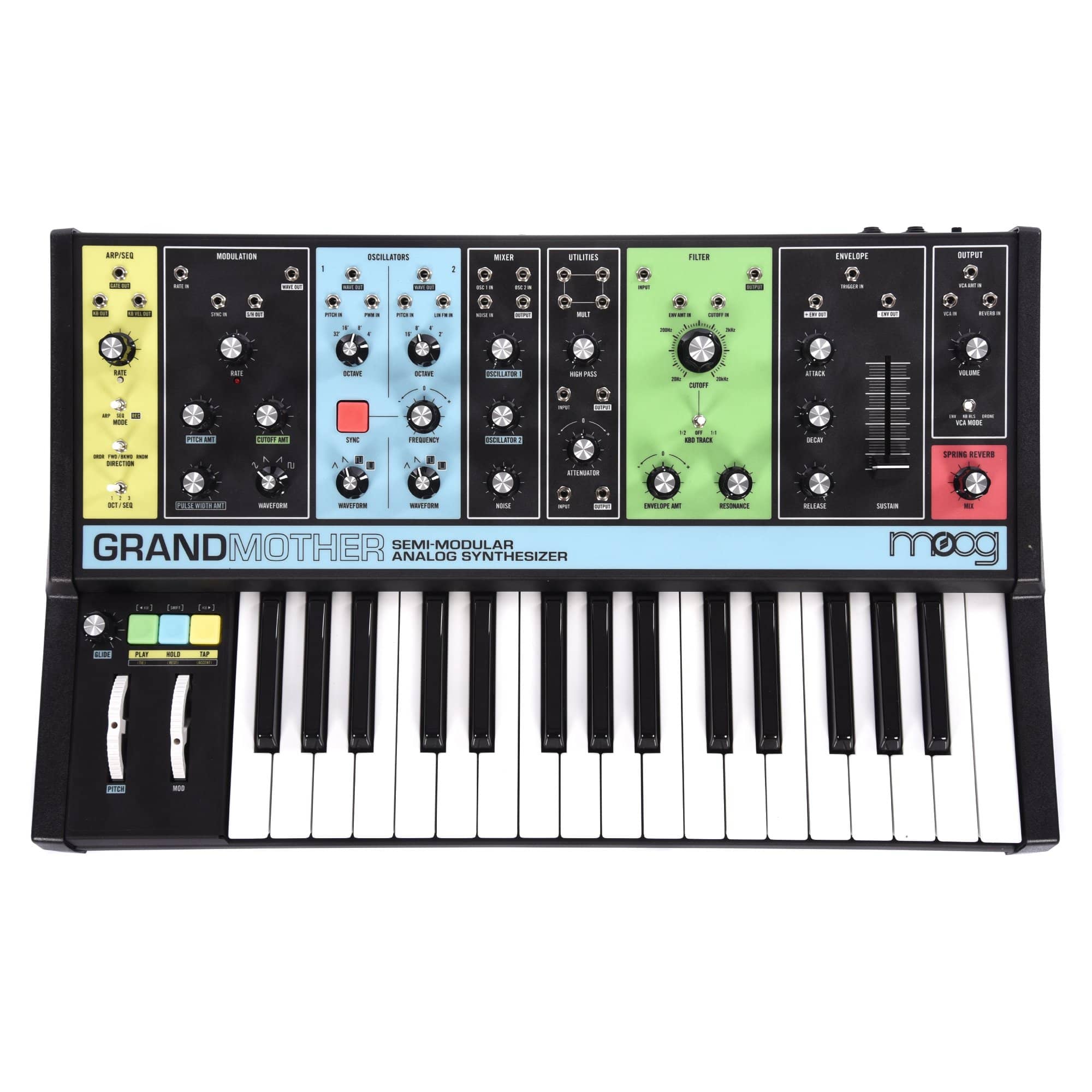 Moog Grandmother Semi-Modular Analog Synthesizer Keyboards and Synths / Synths / Analog Synths