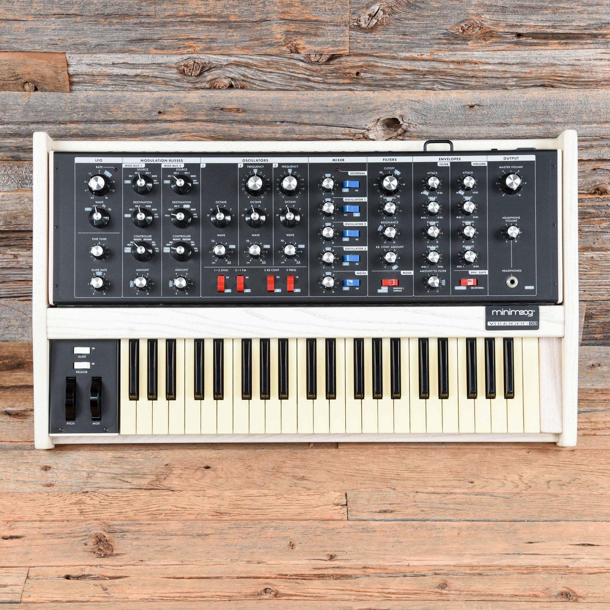 Moog MiniMoog Voyager Old School Edition White Wash Keyboards and Synths / Synths / Digital Synths