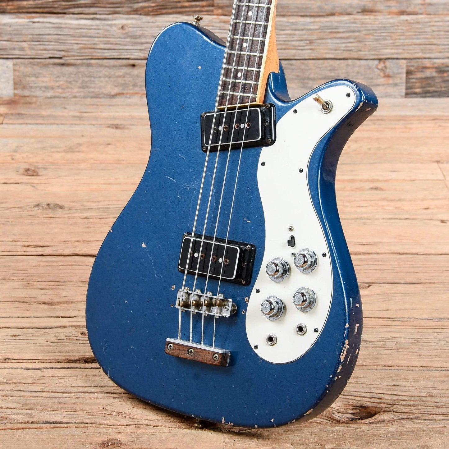 Mosrite Electric Bass Metallic Blue 1970s Bass Guitars / Short Scale