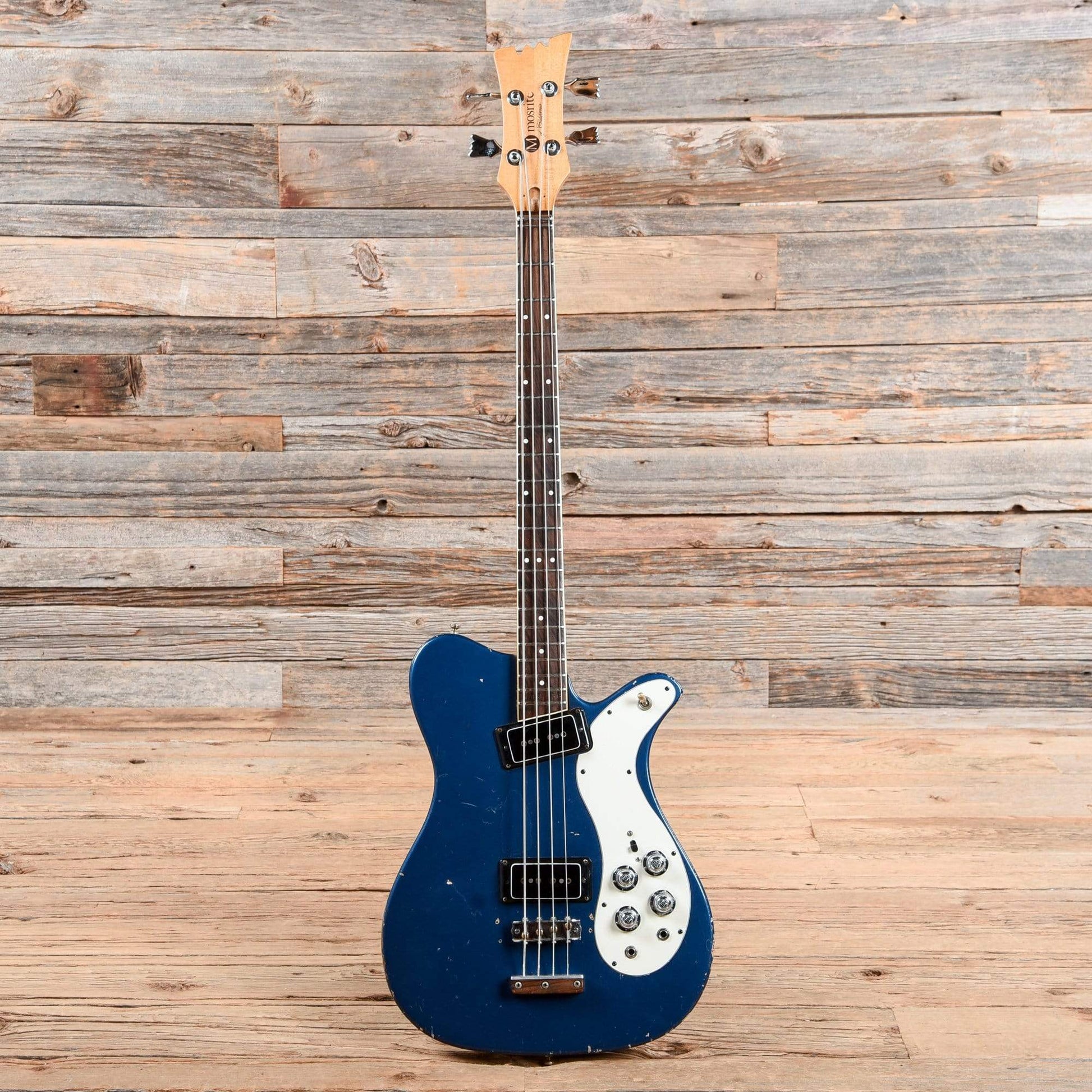 Mosrite Electric Bass Metallic Blue 1970s Bass Guitars / Short Scale