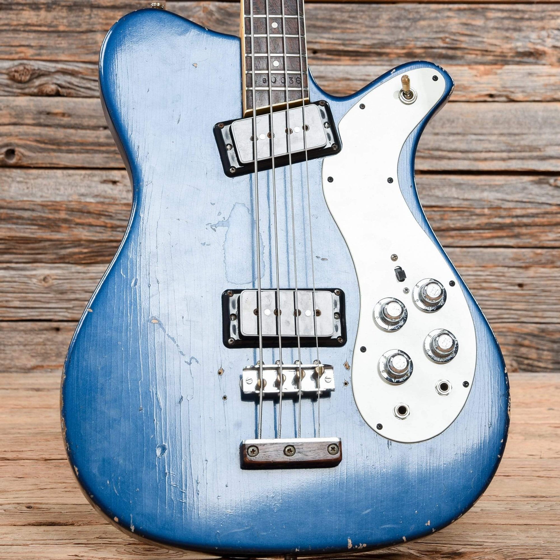 Mosrite Electric Bass Metallic Blue 1970s Bass Guitars / Short Scale