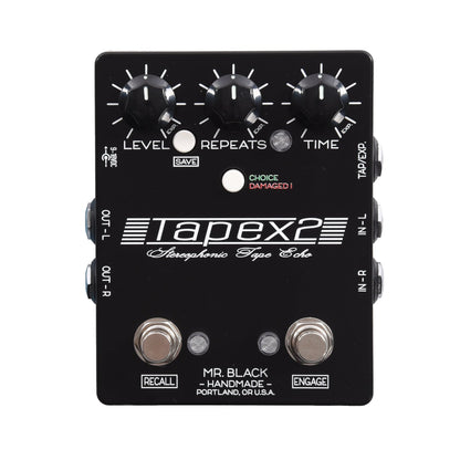 Mr. Black Tapex 2 Stereophonic Tape Echo Pedal Effects and Pedals / Delay