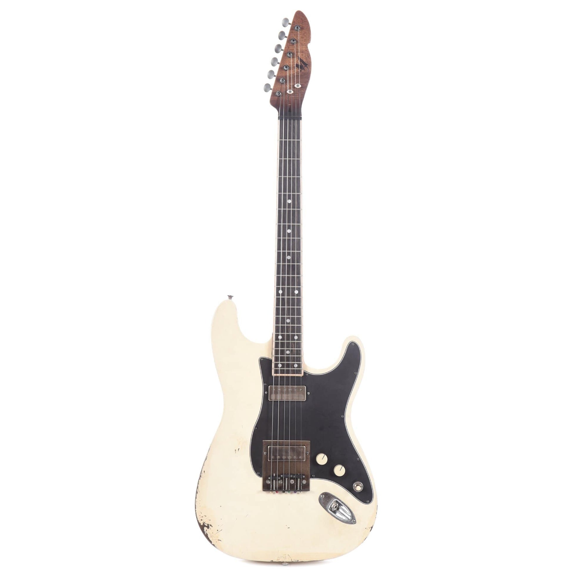 Mule Mulecaster Doublecut Baritone White Electric Guitars / Baritone