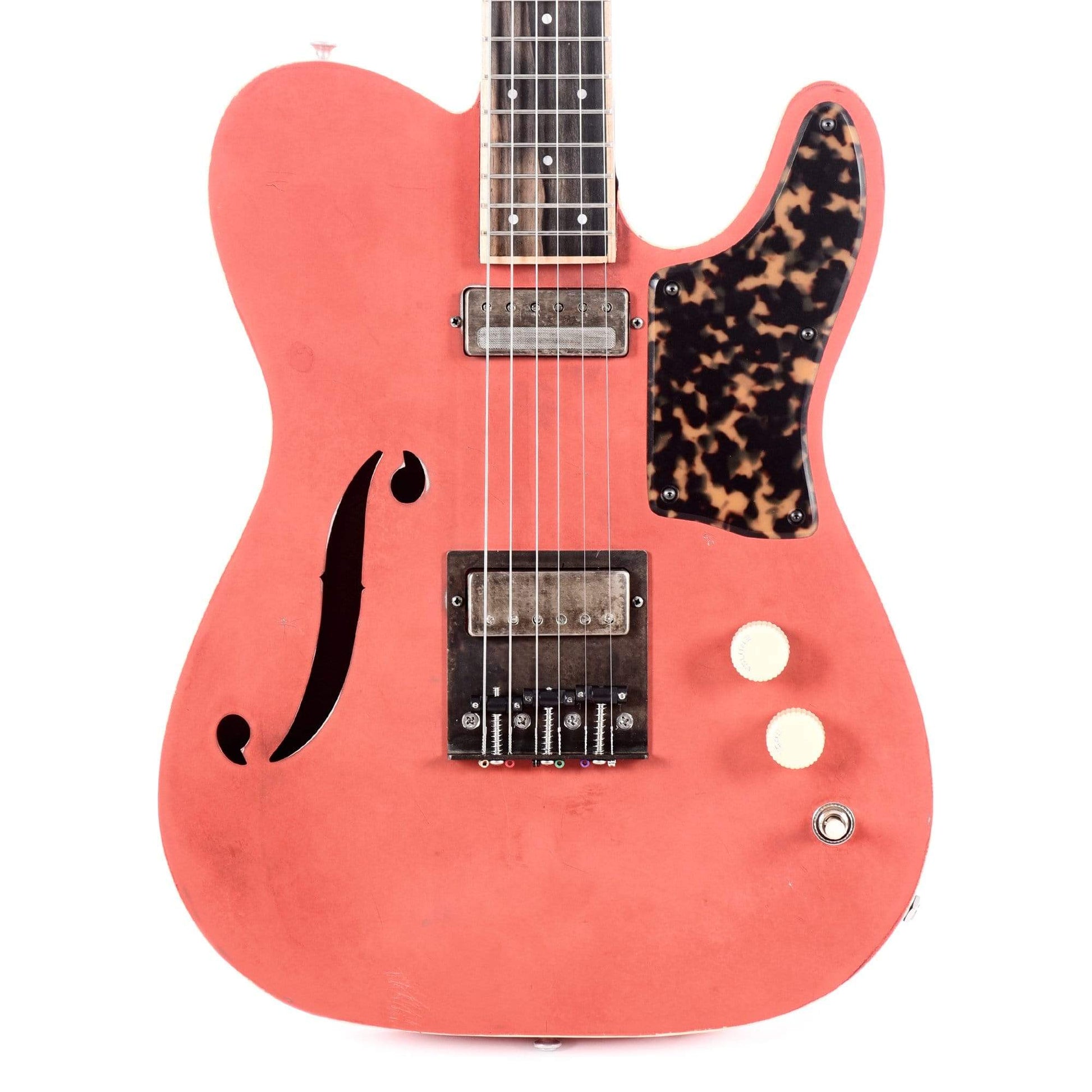 Mule Mulecaster Powder Red Electric Guitars / Hollow Body