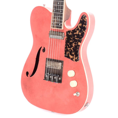 Mule Mulecaster Powder Red Electric Guitars / Hollow Body