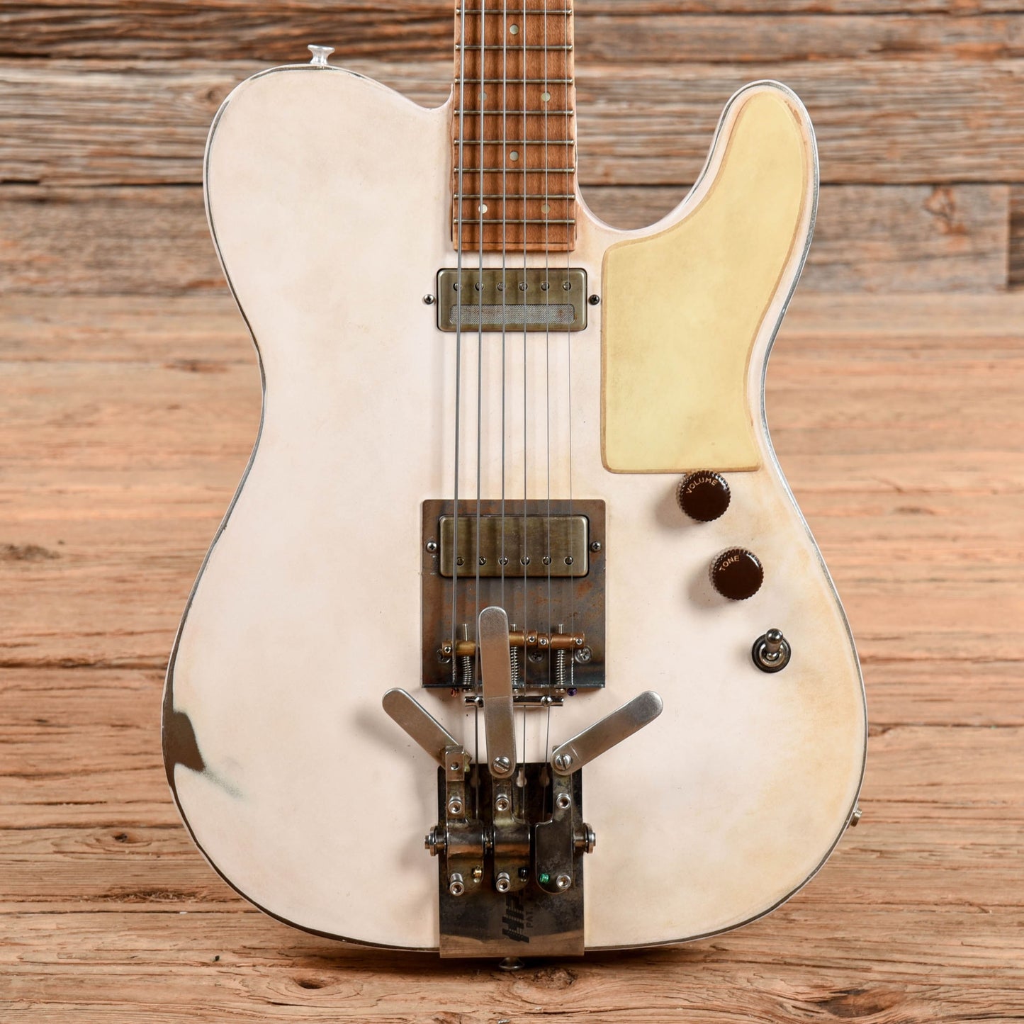 Mule Mulecaster White Electric Guitars / Semi-Hollow