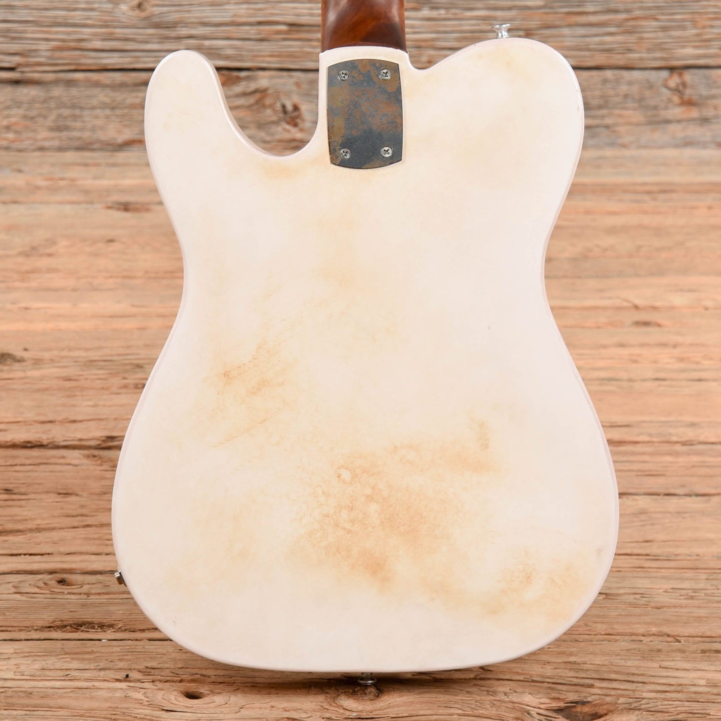 Mule Mulecaster White Electric Guitars / Semi-Hollow