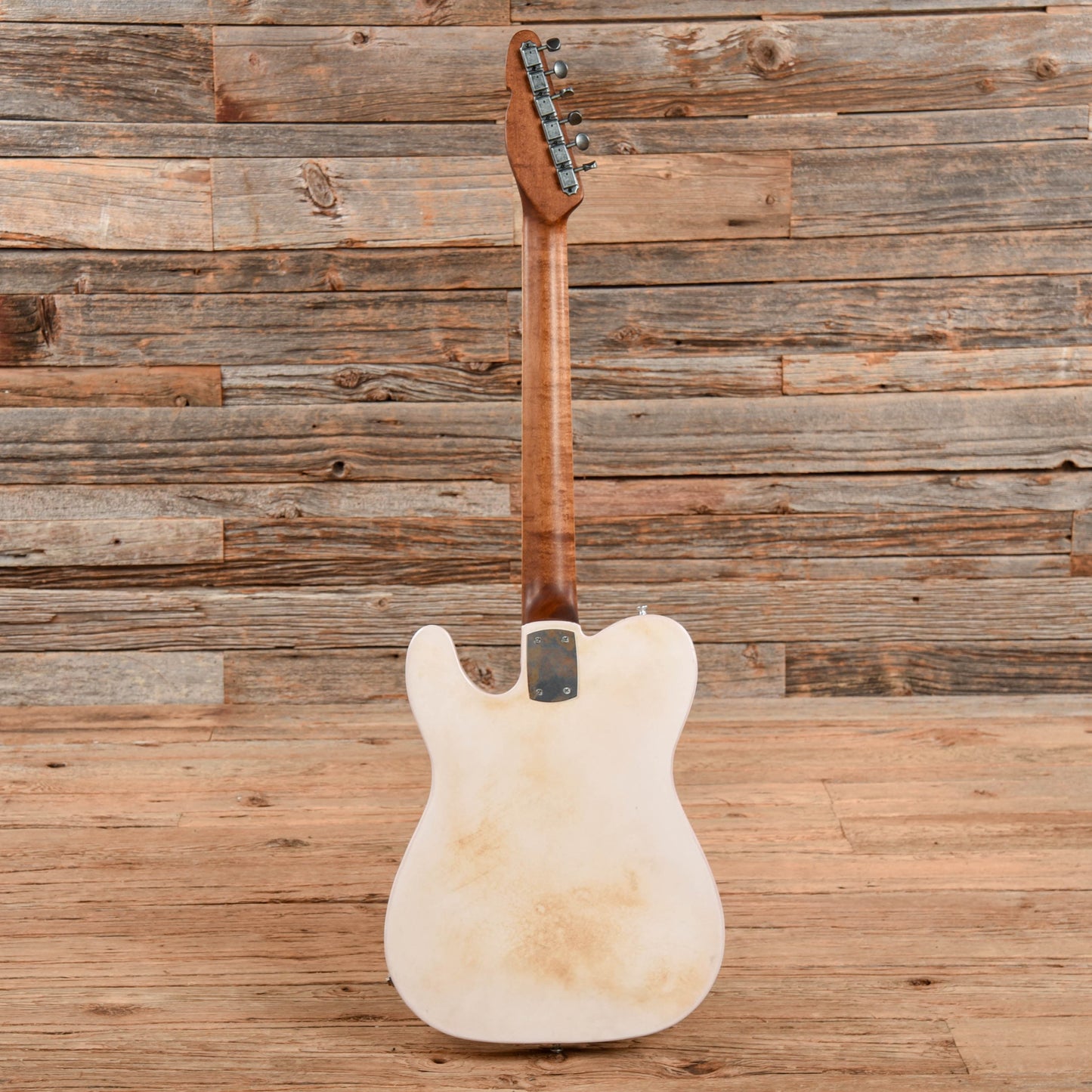 Mule Mulecaster White Electric Guitars / Semi-Hollow