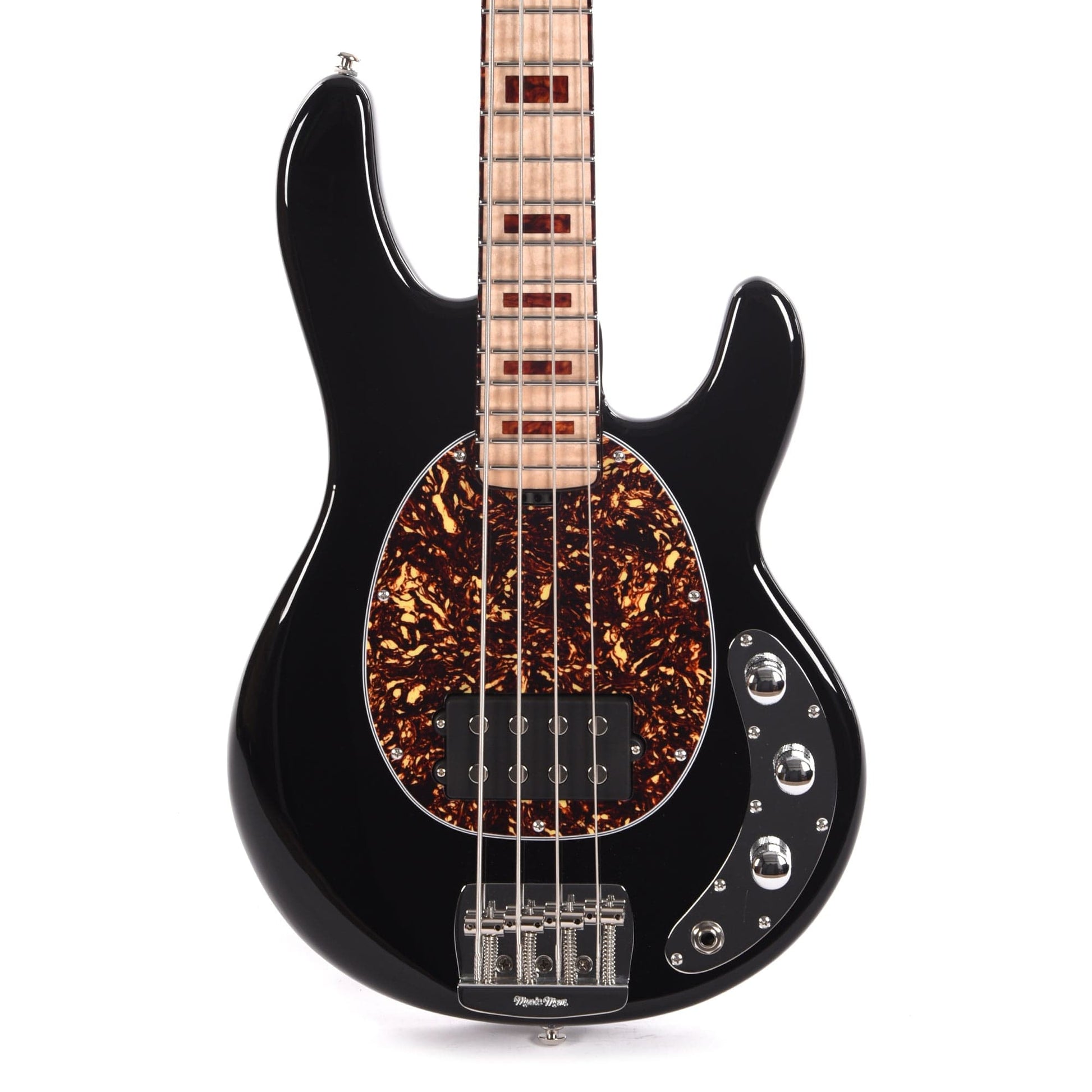 Music Man BFR StingRay Short Scale Bass "Bombshell" Black Bass Guitars / 4-String