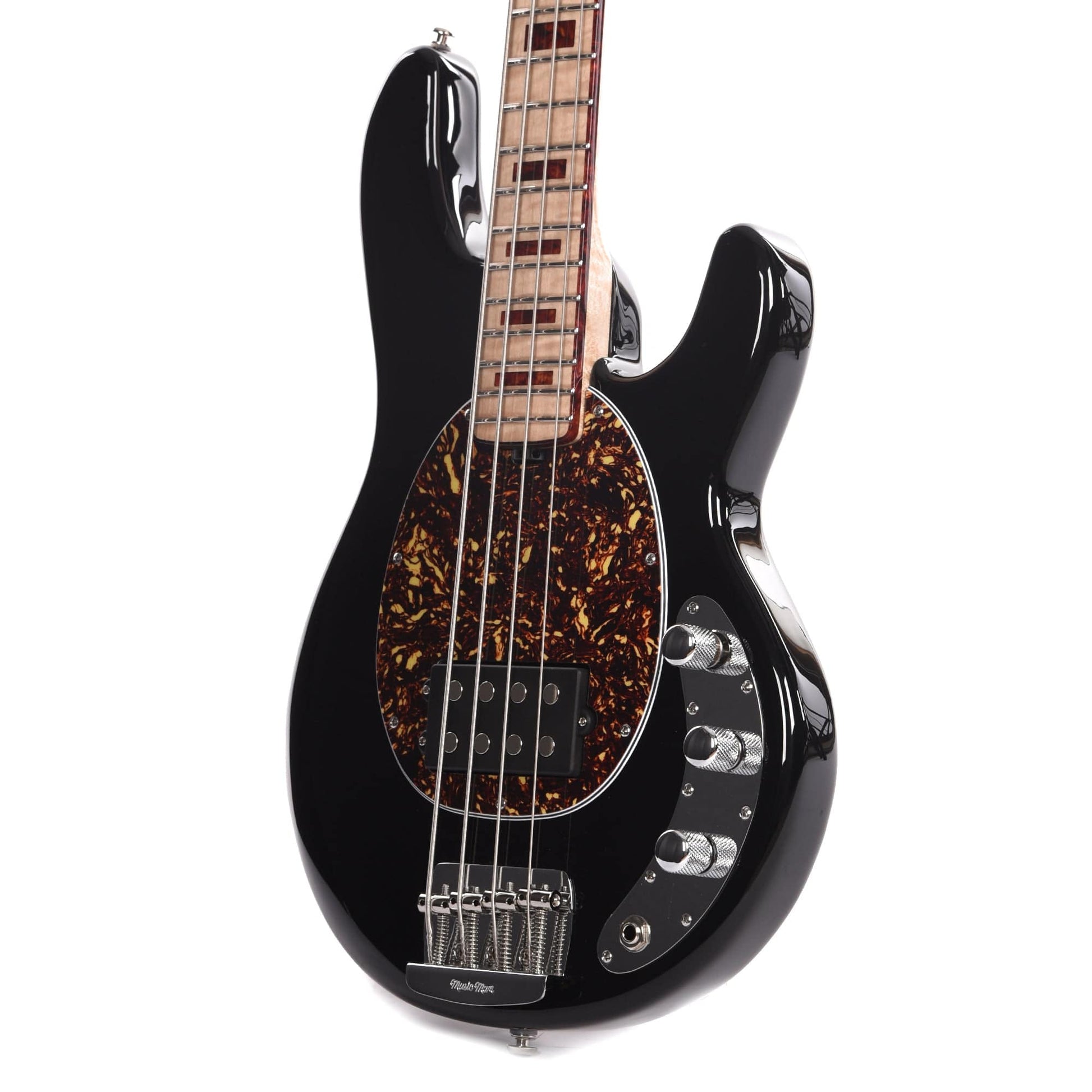 Music Man BFR StingRay Short Scale Bass "Bombshell" Black Bass Guitars / 4-String