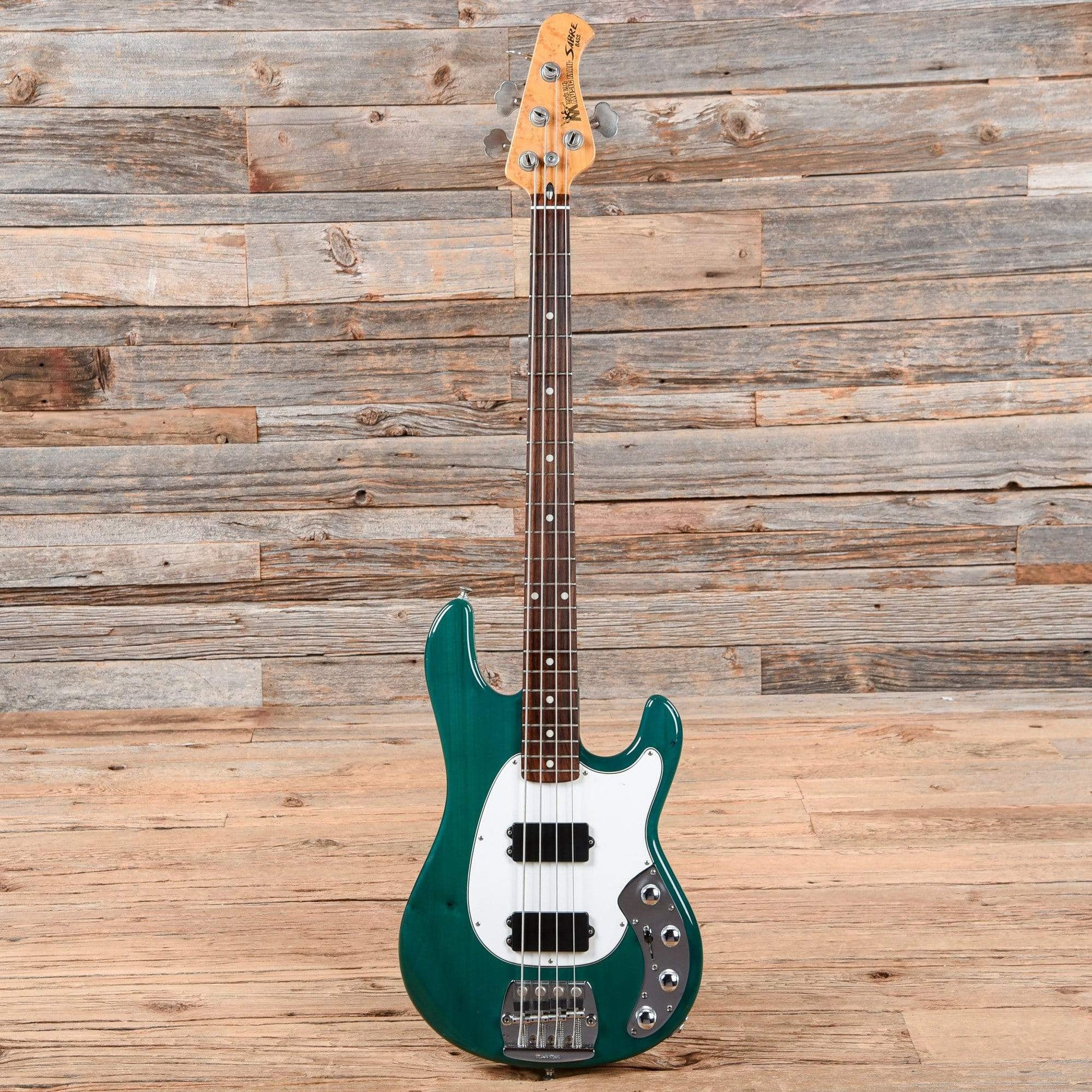 Music Man Sabre Bass Trans Green 1987 Bass Guitars / 4-String