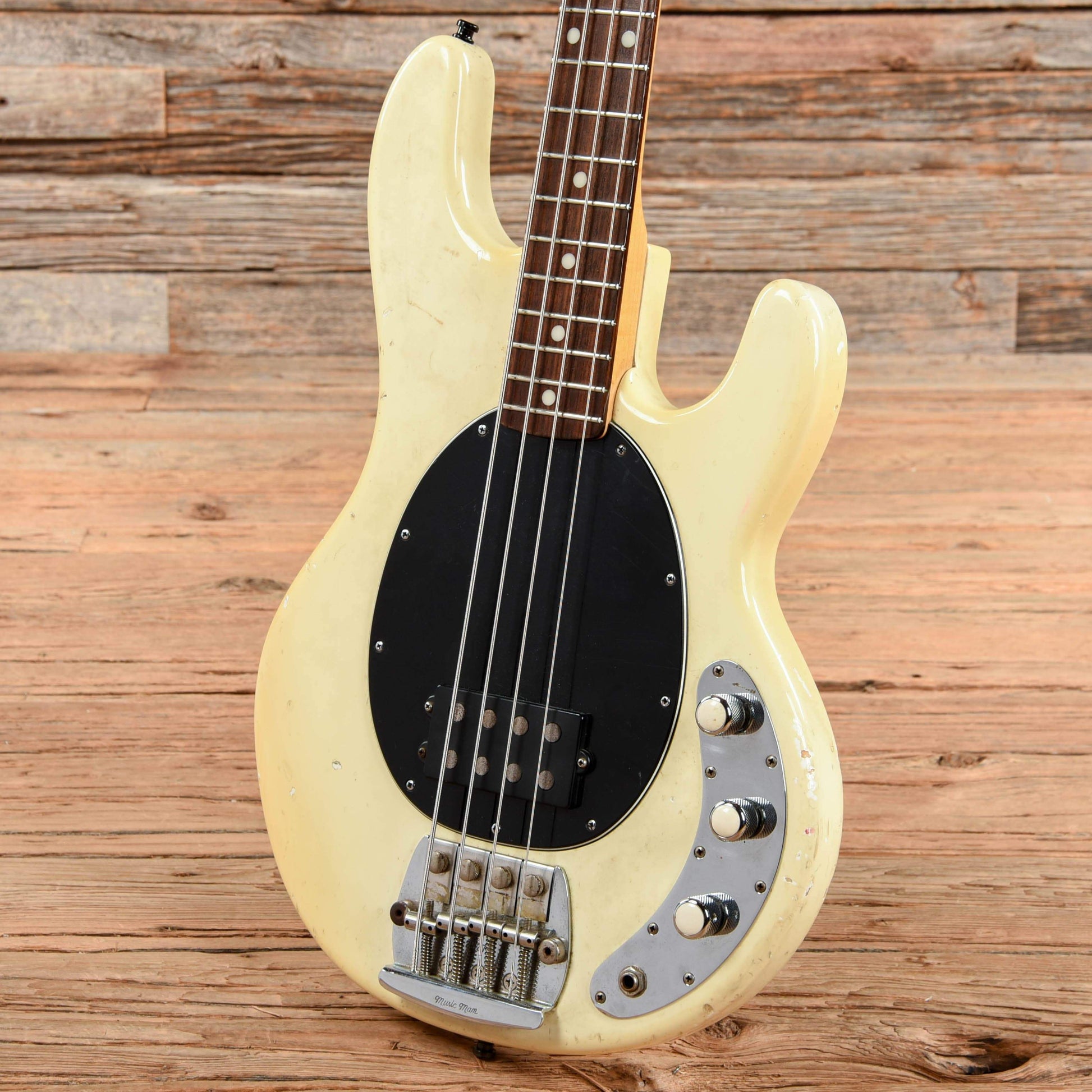 Music Man StingRay White 1987 Bass Guitars / 4-String