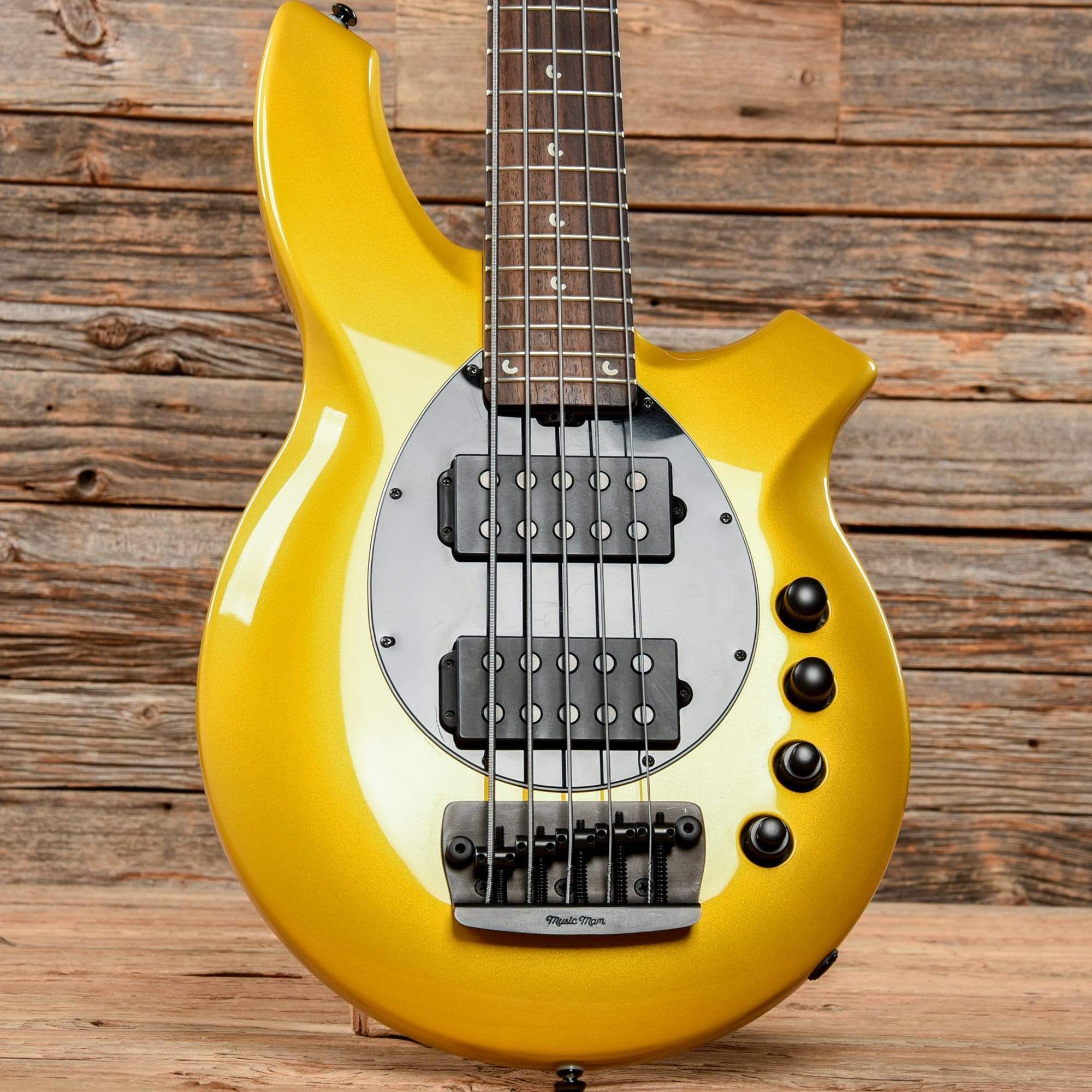 Music Man Bongo 5HH Firemist Gold 2017 Bass Guitars / 5-String or More