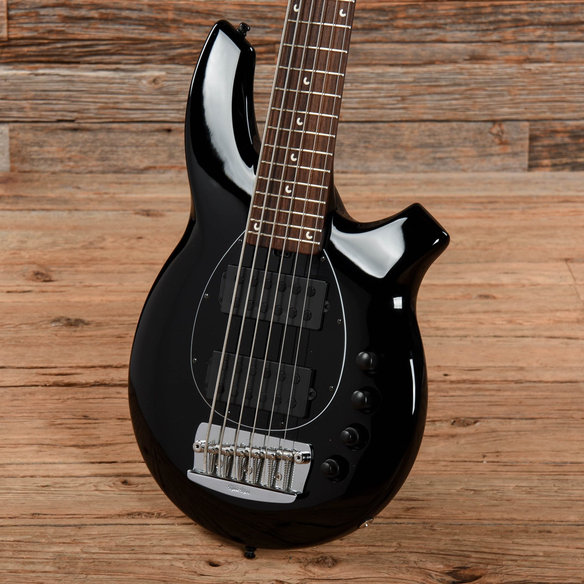 Music Man Bongo 6 HH Black 2018 Bass Guitars / 5-String or More