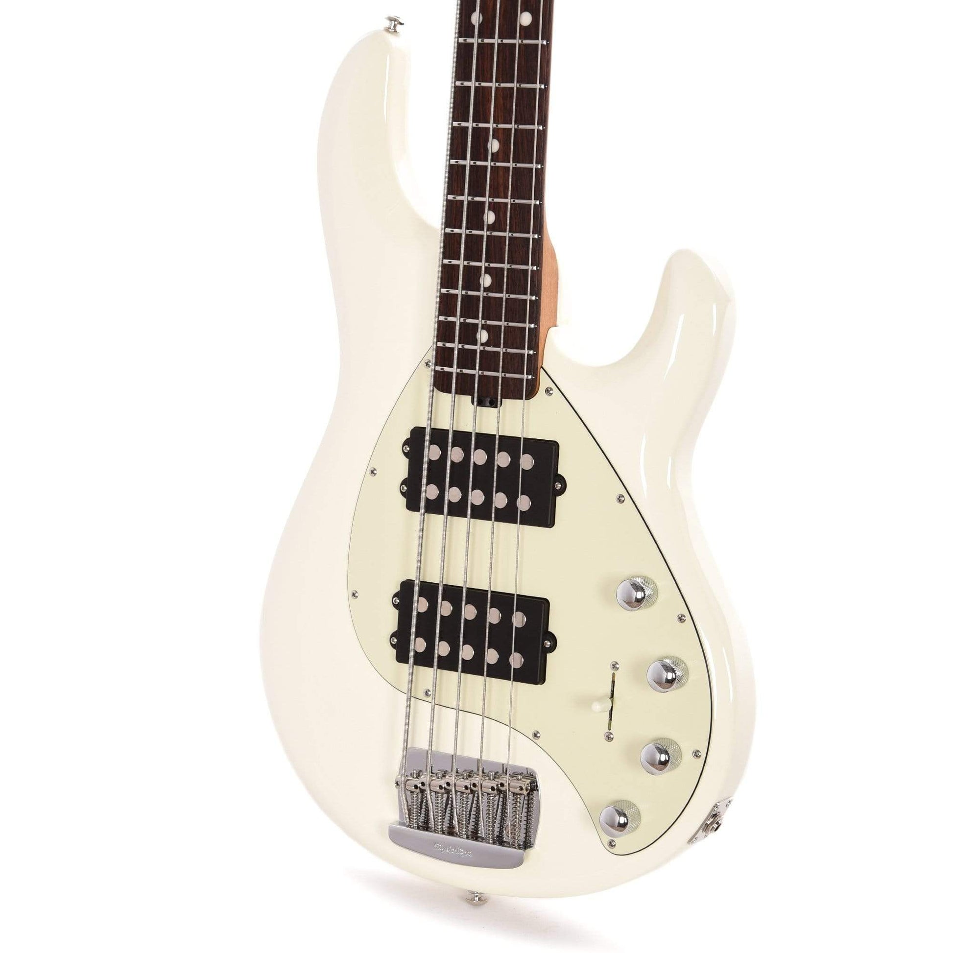 Music Man StingRay5 Special 5-String HH Ivory White w/Mint Pickguard Bass Guitars / 5-String or More