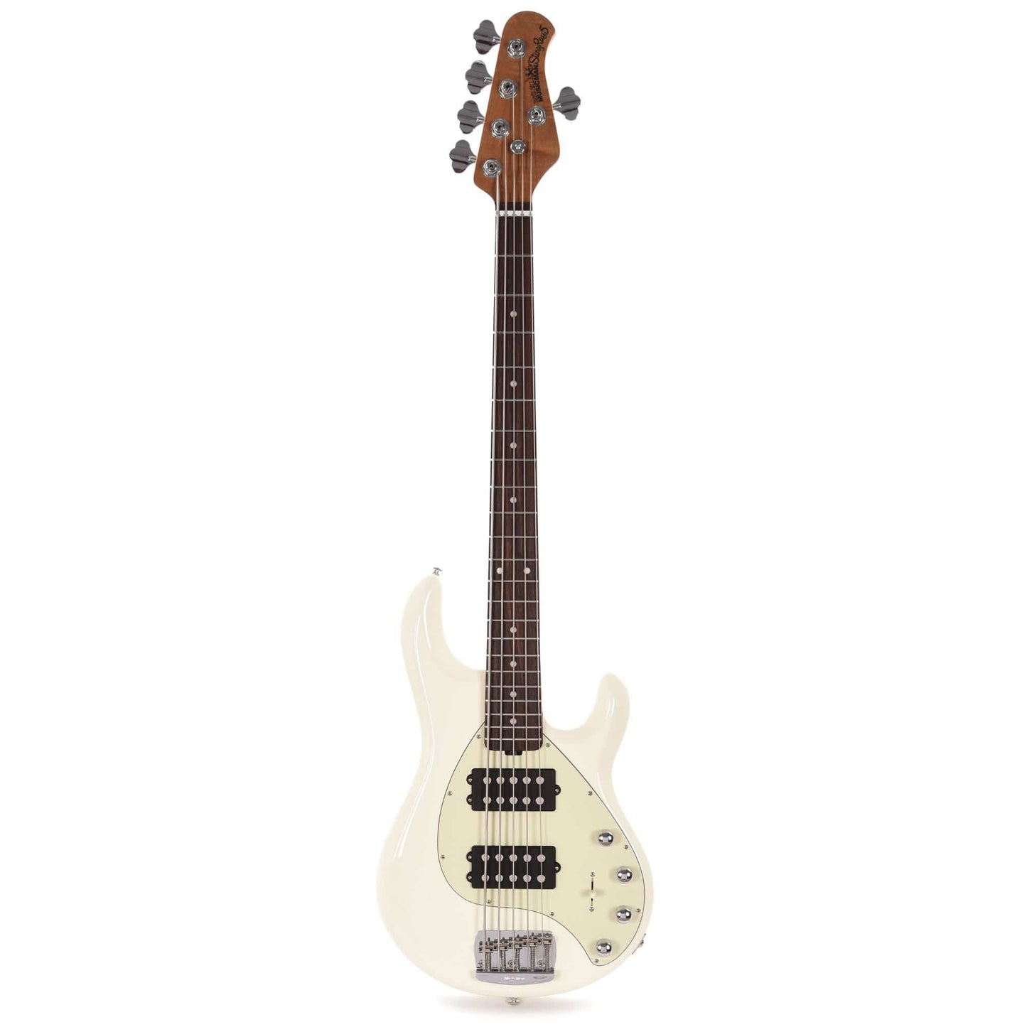 Music Man StingRay5 Special 5-String HH Ivory White w/Mint Pickguard Bass Guitars / 5-String or More