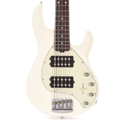 Music Man StingRay5 Special 5-String HH Ivory White w/Mint Pickguard Bass Guitars / 5-String or More