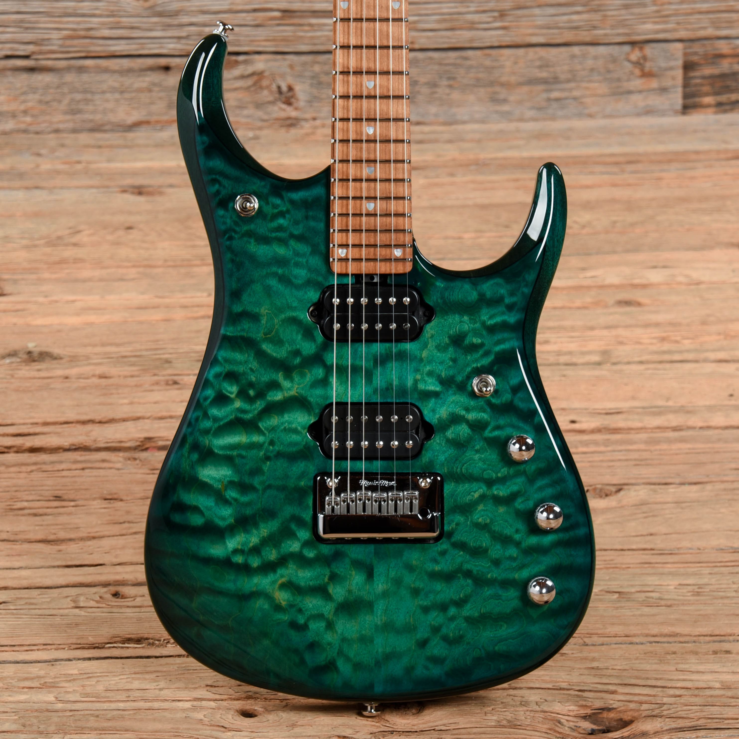 Music Man Ball Family Reserve John Petrucci Signature JP15 Teal Flame ...