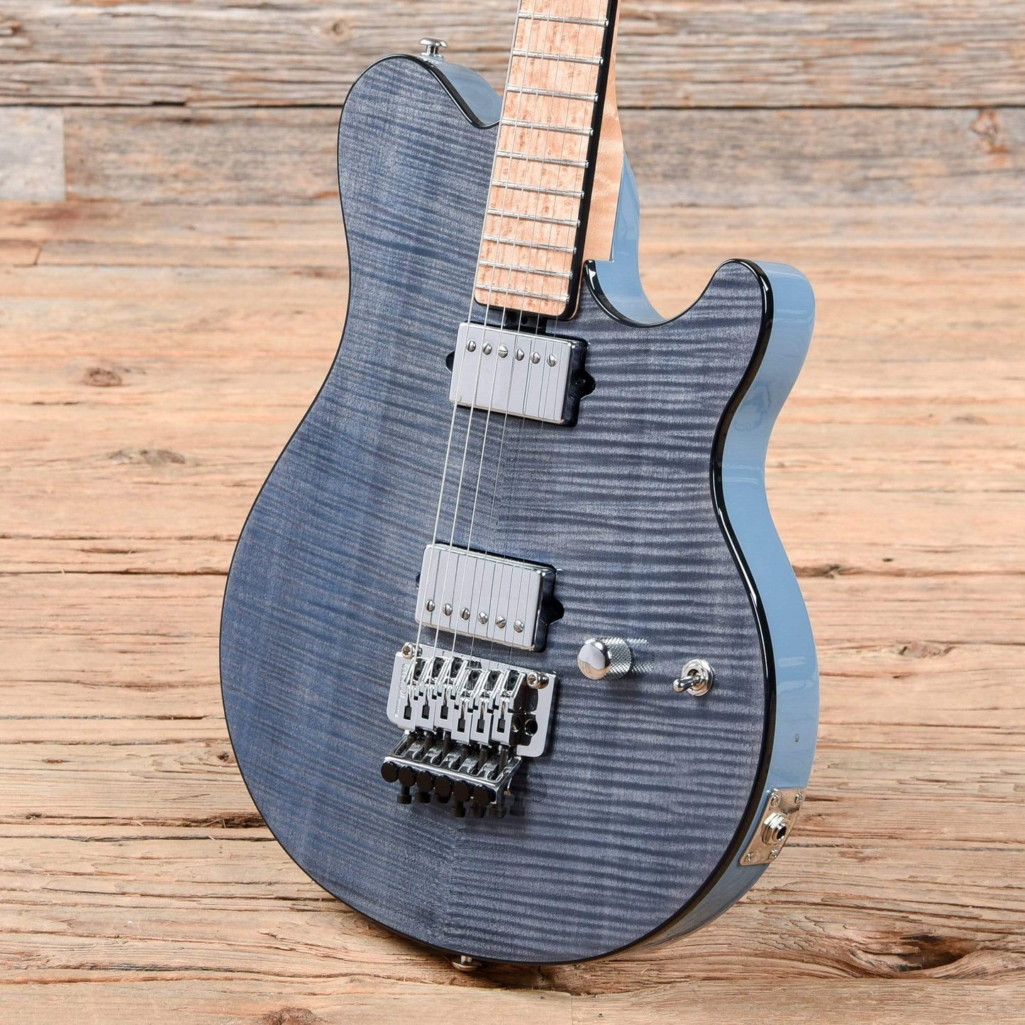 Music Man BFR Axis Steel Blue Electric Guitars / Solid Body