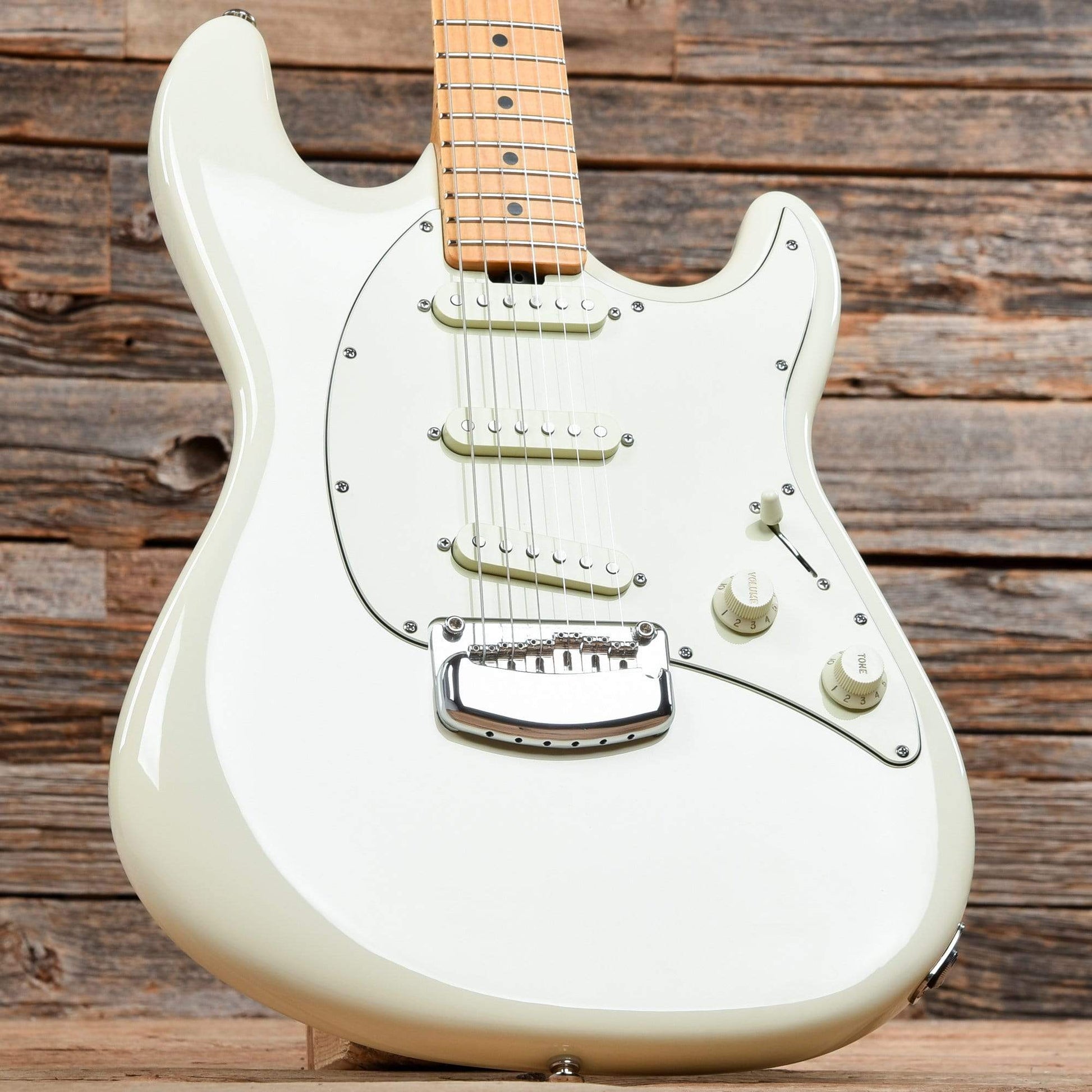 Music Man Cutlass SSS Ivory White Electric Guitars / Solid Body