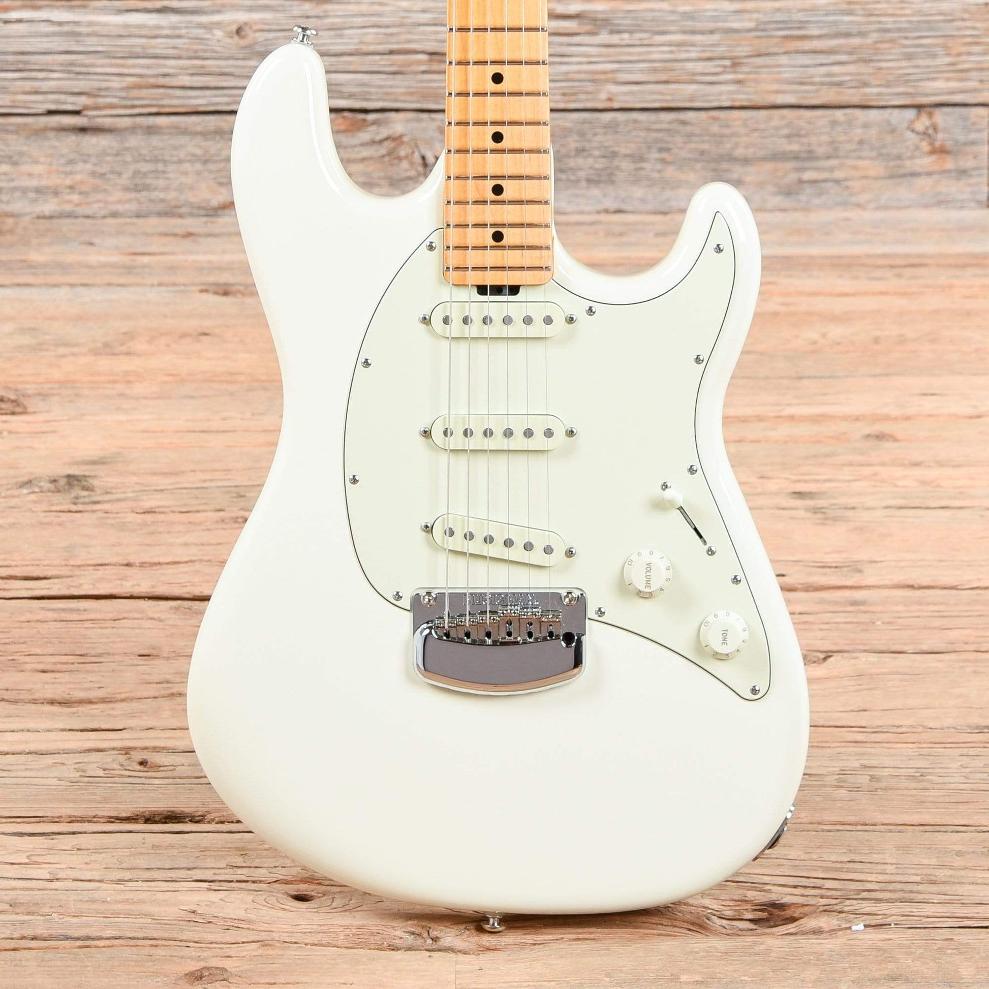 Music Man Cutlass SSS Ivory White Electric Guitars / Solid Body