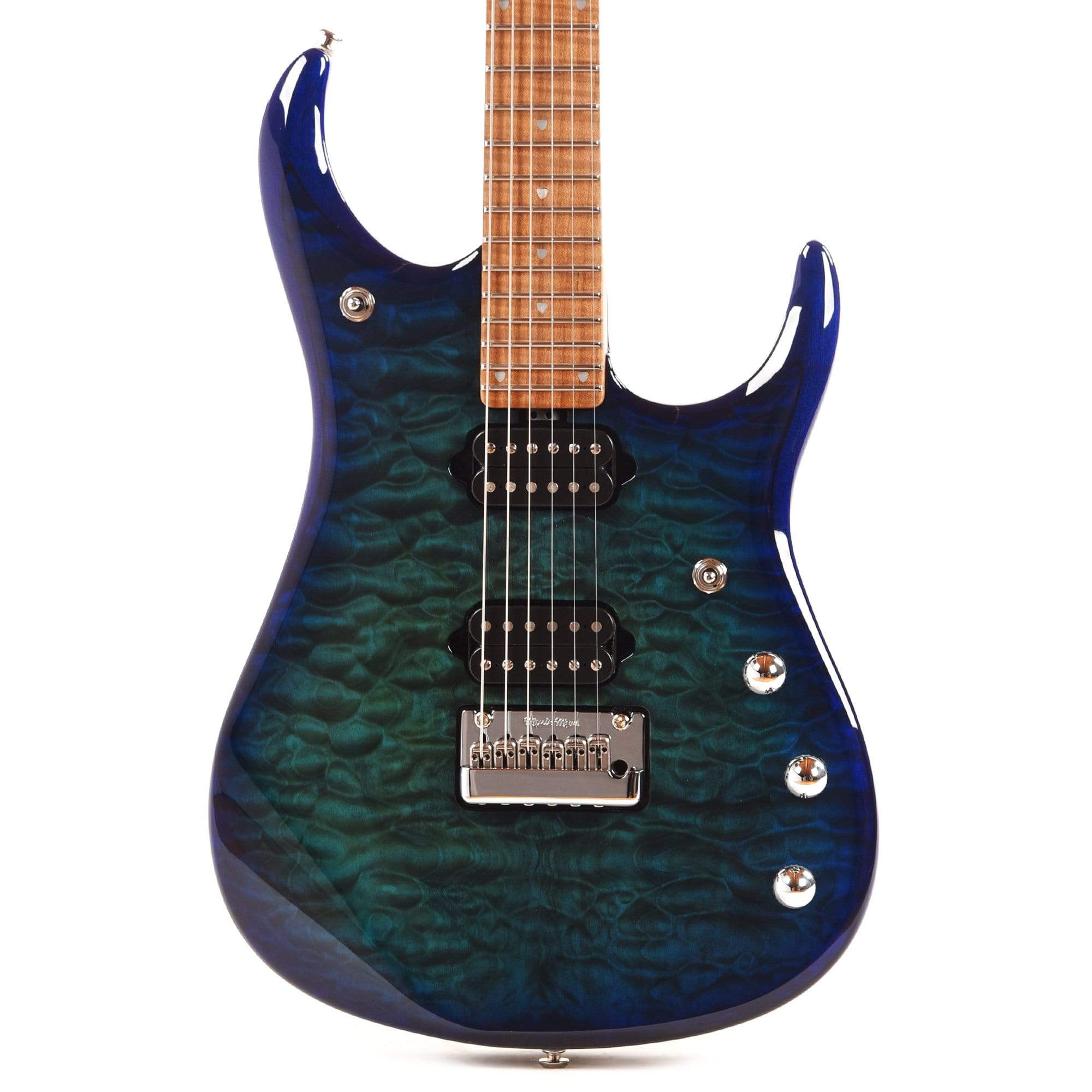 Music Man JP15 Cerulean Paradise Quilt w/Figured Roasted Maple Neck Electric Guitars / Solid Body