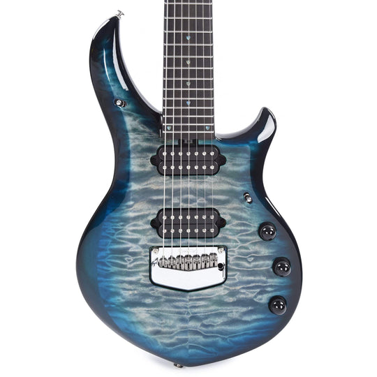 Music Man Limited Edition Majesty 7 Quilted Maple Top Blue Dream Electric Guitars / Solid Body