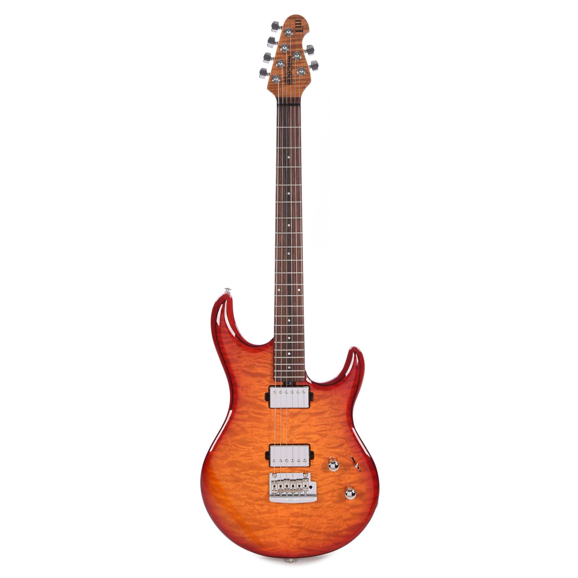 Music Man Luke III HH Cherry Burst Quilt w/Rosewood Fingerboard Electric Guitars / Solid Body