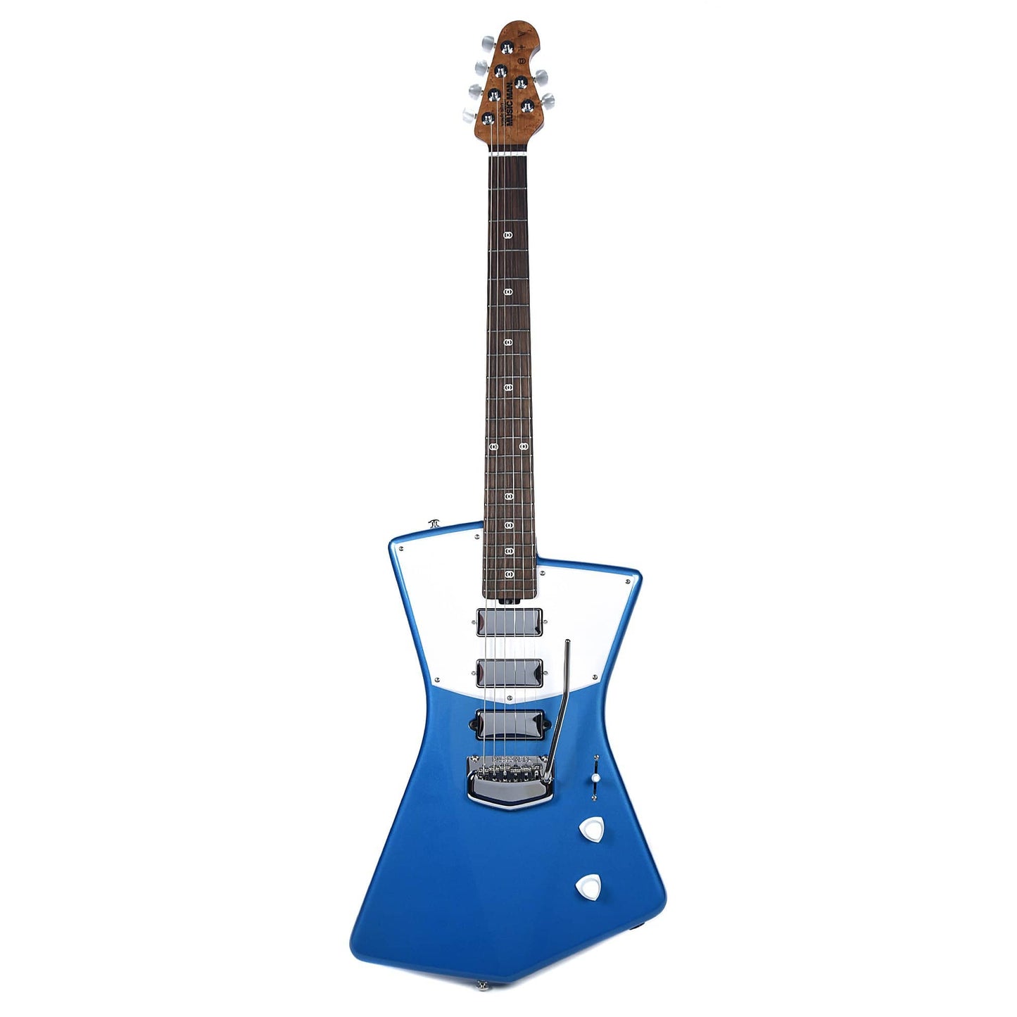 Music Man St. Vincent HHH Vincent Blue Figured Roasted Maple Neck w/Rosewood Fingerboard Electric Guitars / Solid Body