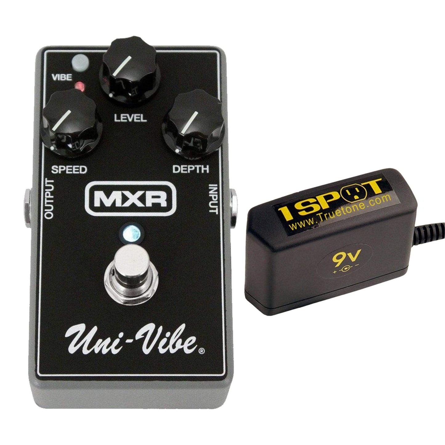 MXR M68 Uni-Vibe Chorus/Vibrato Bundle w/ Truetone 1 Spot Space Saving 9v Adapter Effects and Pedals / Chorus and Vibrato,Effects and Pedals / Tremolo and Vibrato