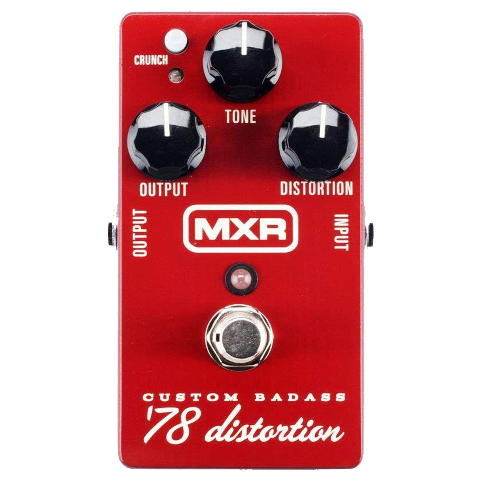 MXR M-78 Custom Badass '78 Distortion Bundle w/ Truetone 1 Spot Space Saving 9v Adapter Effects and Pedals / Overdrive and Boost