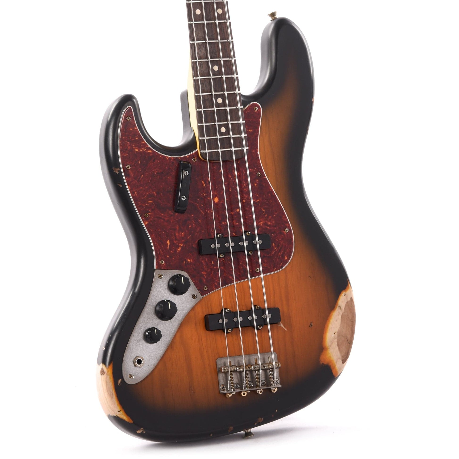 Nash JB-63 LEFTY Ash 2-Tone Sunburst Medium w/ Lollar Pickups Bass Guitars / 4-String