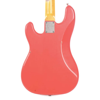 Nash PB-57 Fiesta Red Light Relic w/Gold Anodized Pickguard, Lollar Pickups & J Bass Pickup Bass Guitars / 4-String