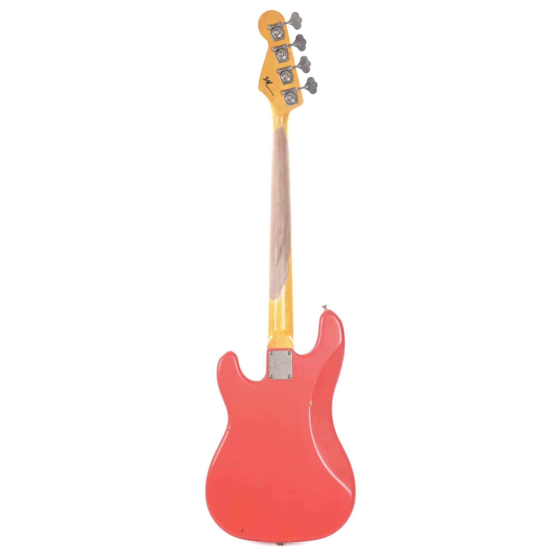 Nash PB-57 Fiesta Red Light Relic w/Gold Anodized Pickguard, Lollar Pickups & J Bass Pickup Bass Guitars / 4-String