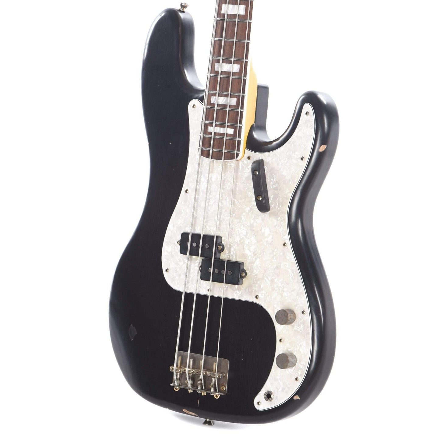 Nash PB-63 Black Light Relic Ash w/Bound Fretboard, Block Inlays, 3-Ply Pearloid Pickguard & Lollar Pickups Bass Guitars / 4-String