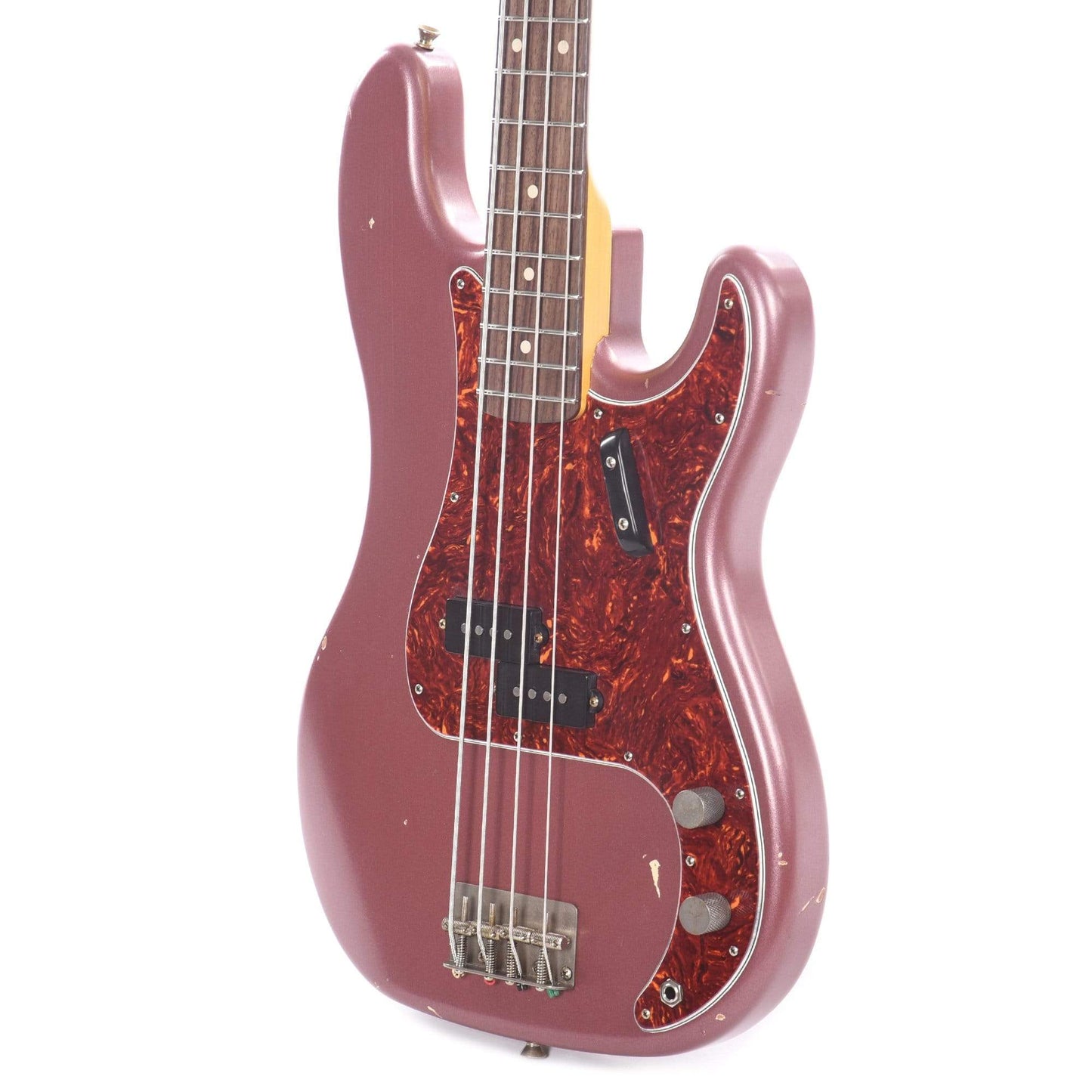 Nash PB-63 Burgundy Mist Light Relic w/4-Ply Tortoise Pickguard & Lollar Pickups Bass Guitars / 4-String