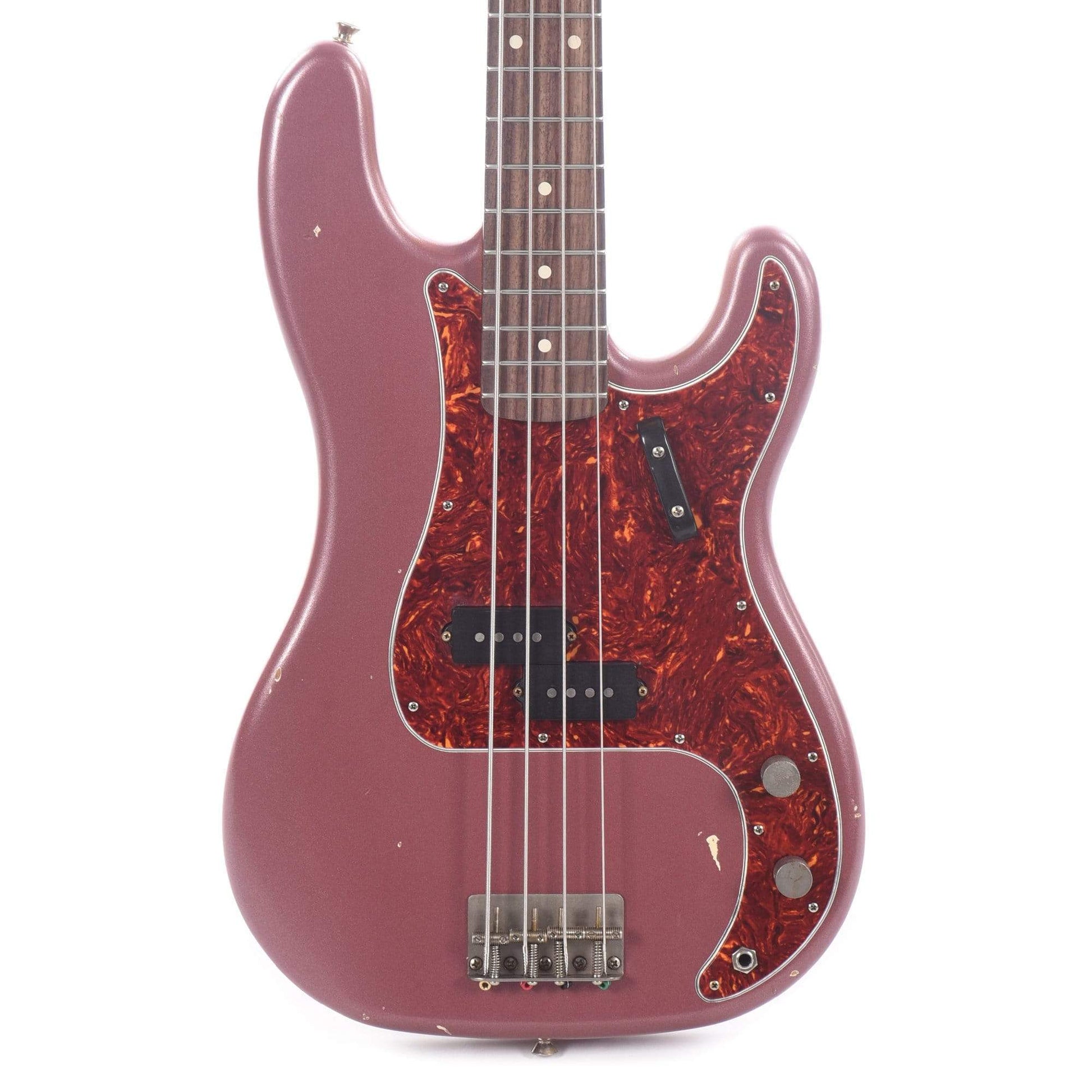 Nash PB-63 Burgundy Mist Light Relic w/4-Ply Tortoise Pickguard & Lollar Pickups Bass Guitars / 4-String