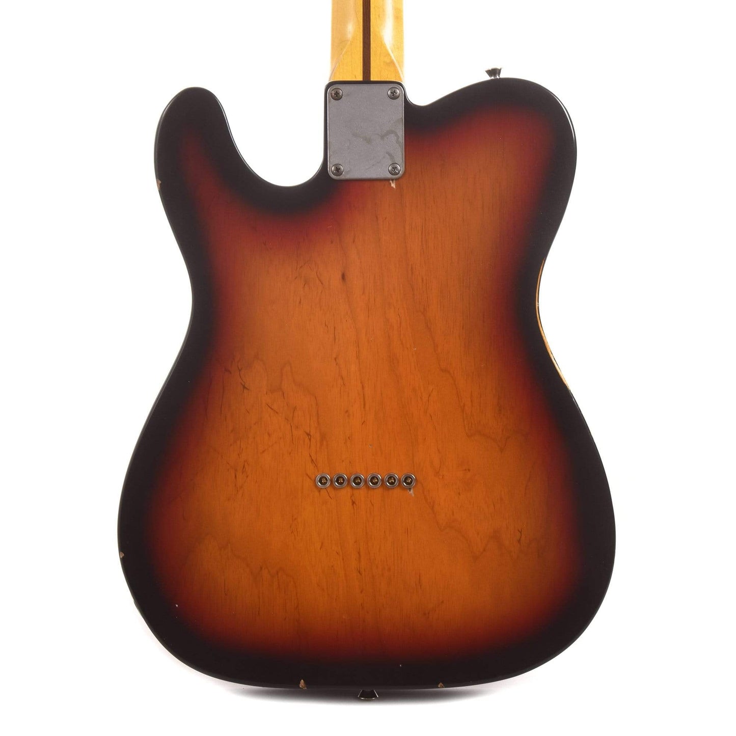 Nash T-72 Thinline Ash 3-Tone Sunburst Light Relic w/3-Ply Black Pickguard & Lollar Pickups Electric Guitars / Semi-Hollow