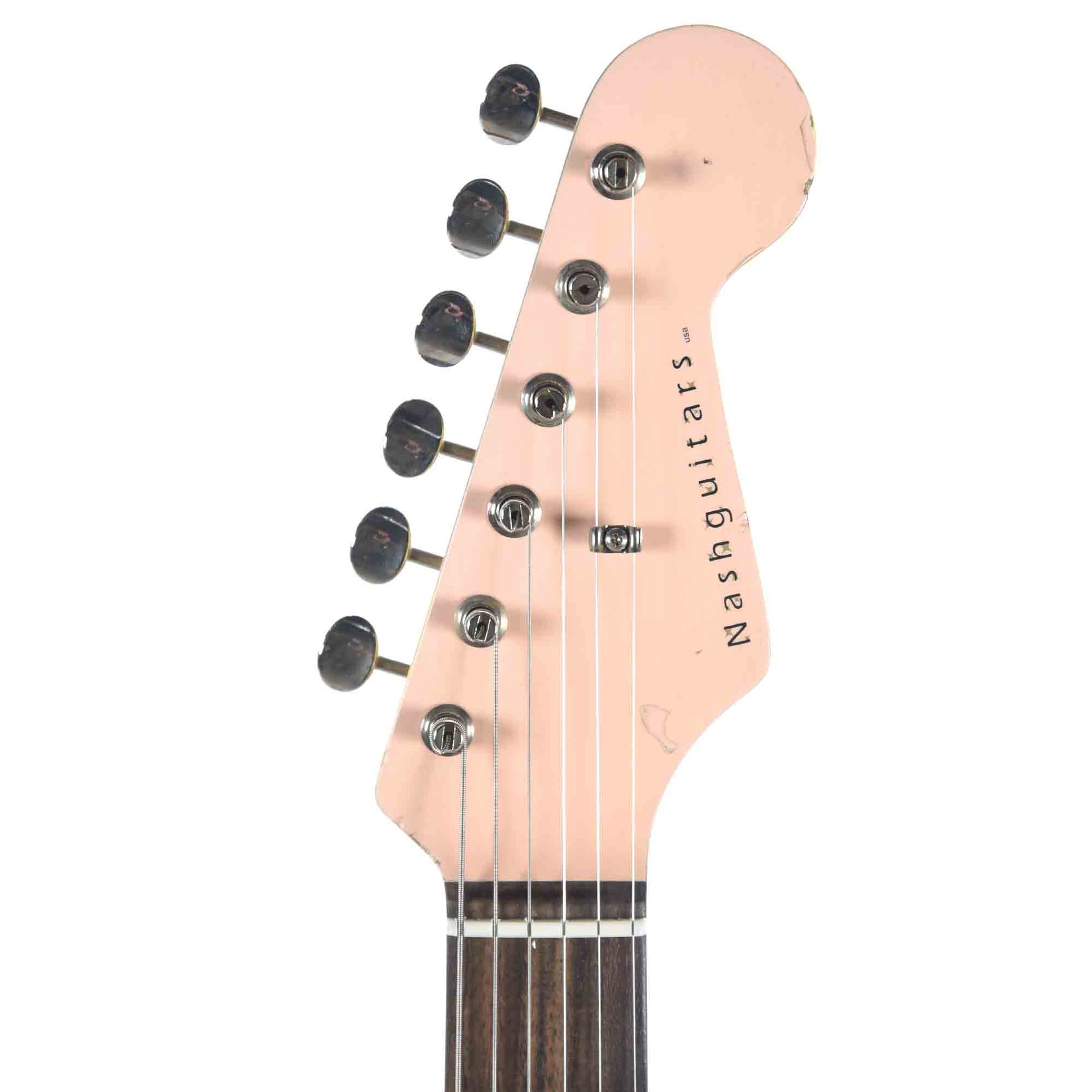 Nash S-63 Ash Shell Pink Medium Relic w/Matching Headstock & Lollar Pickups Electric Guitars / Solid Body