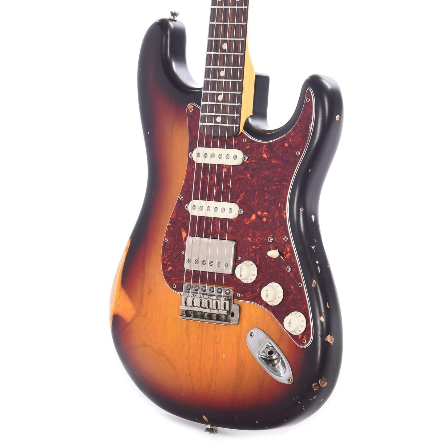 Nash S-63 HSS Ash 3-Tone Sunburst Medium Relic w/4-Ply Tortoise Pickguard, & Lollar Imperial Electric Guitars / Solid Body