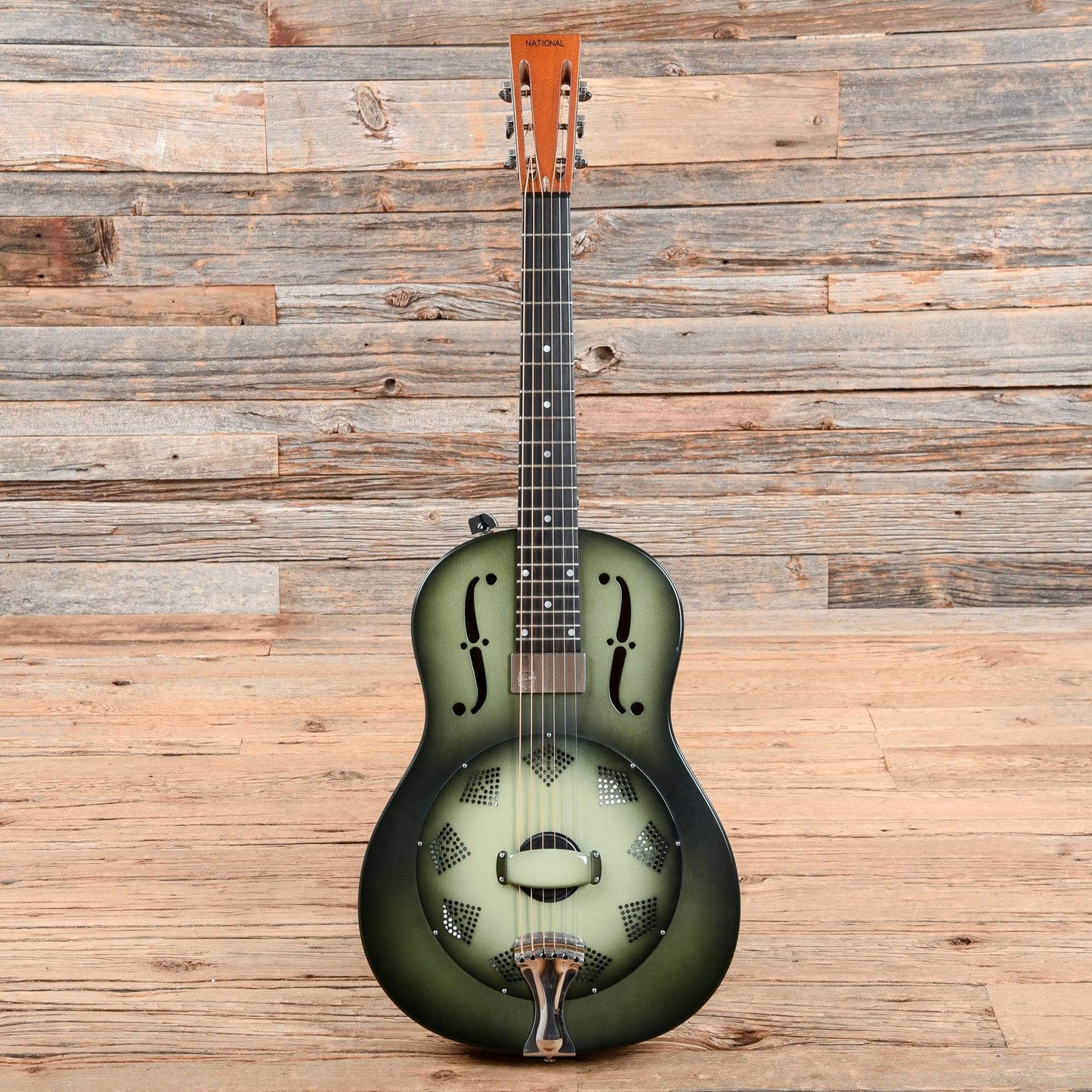 National NRP Green Burst 2011 Acoustic Guitars / Built-in Electronics,Acoustic Guitars / Resonator